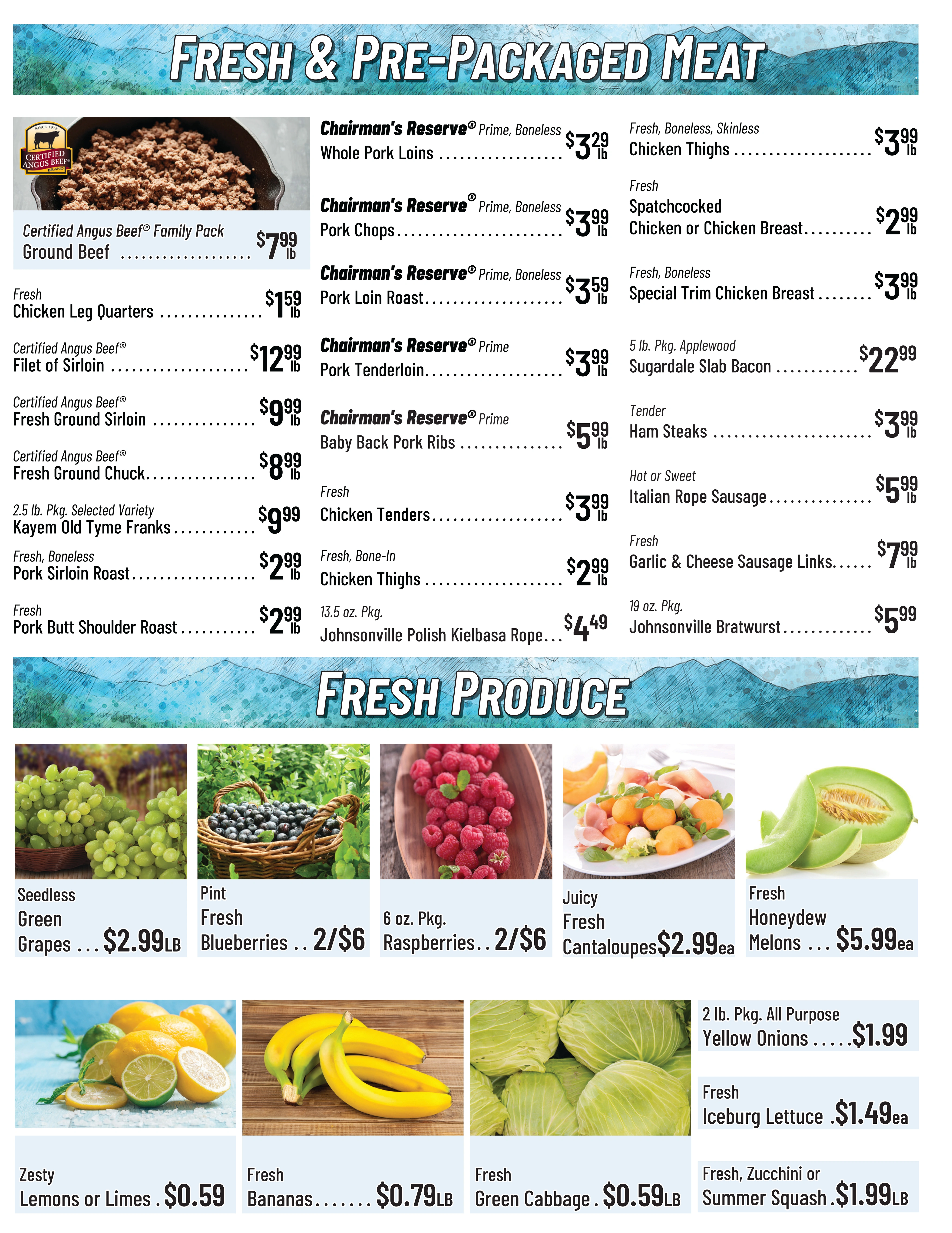 Spillers' Farm Store flyer page 3