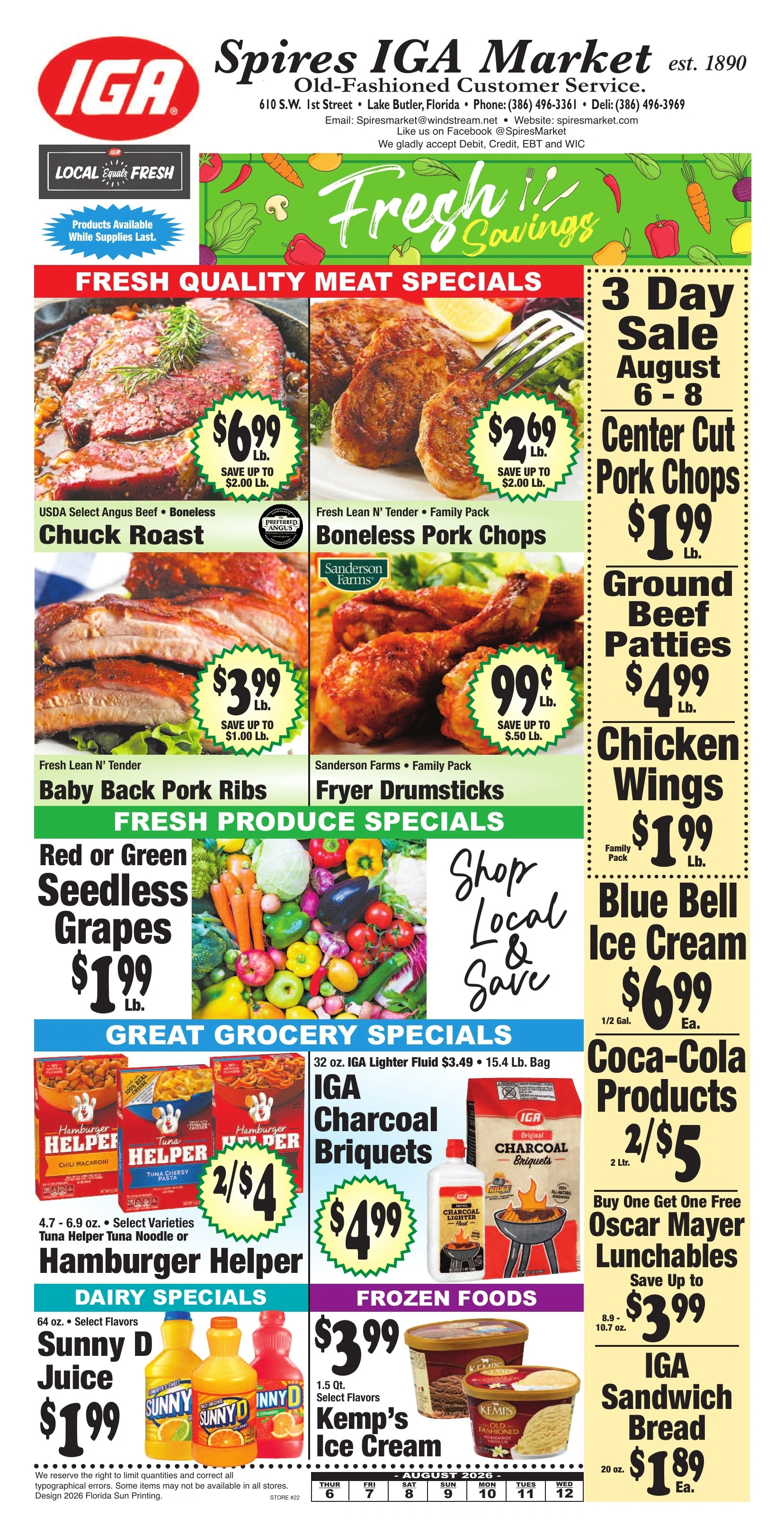 Spires IGA flyer page 1
