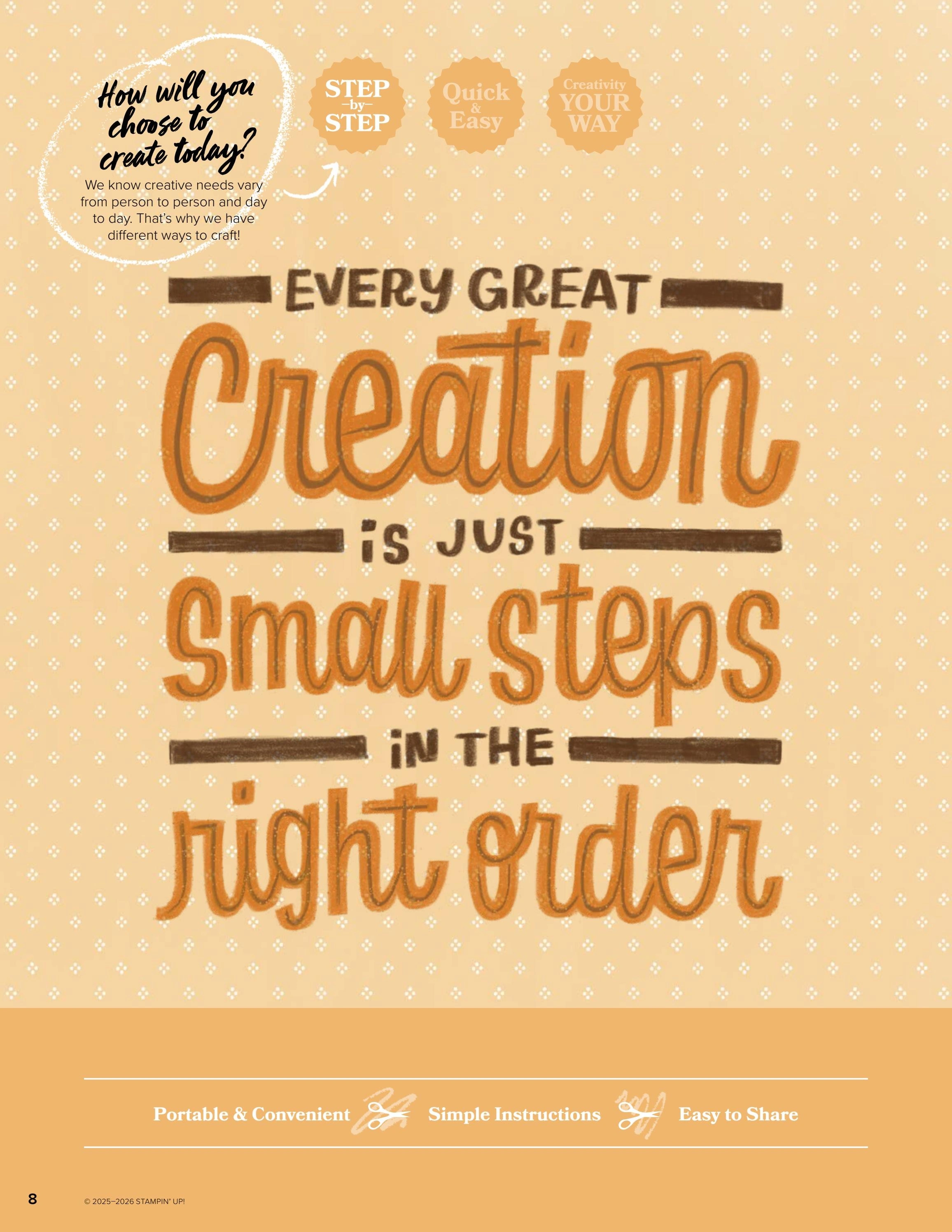 Stampin' Up! flyer page 8