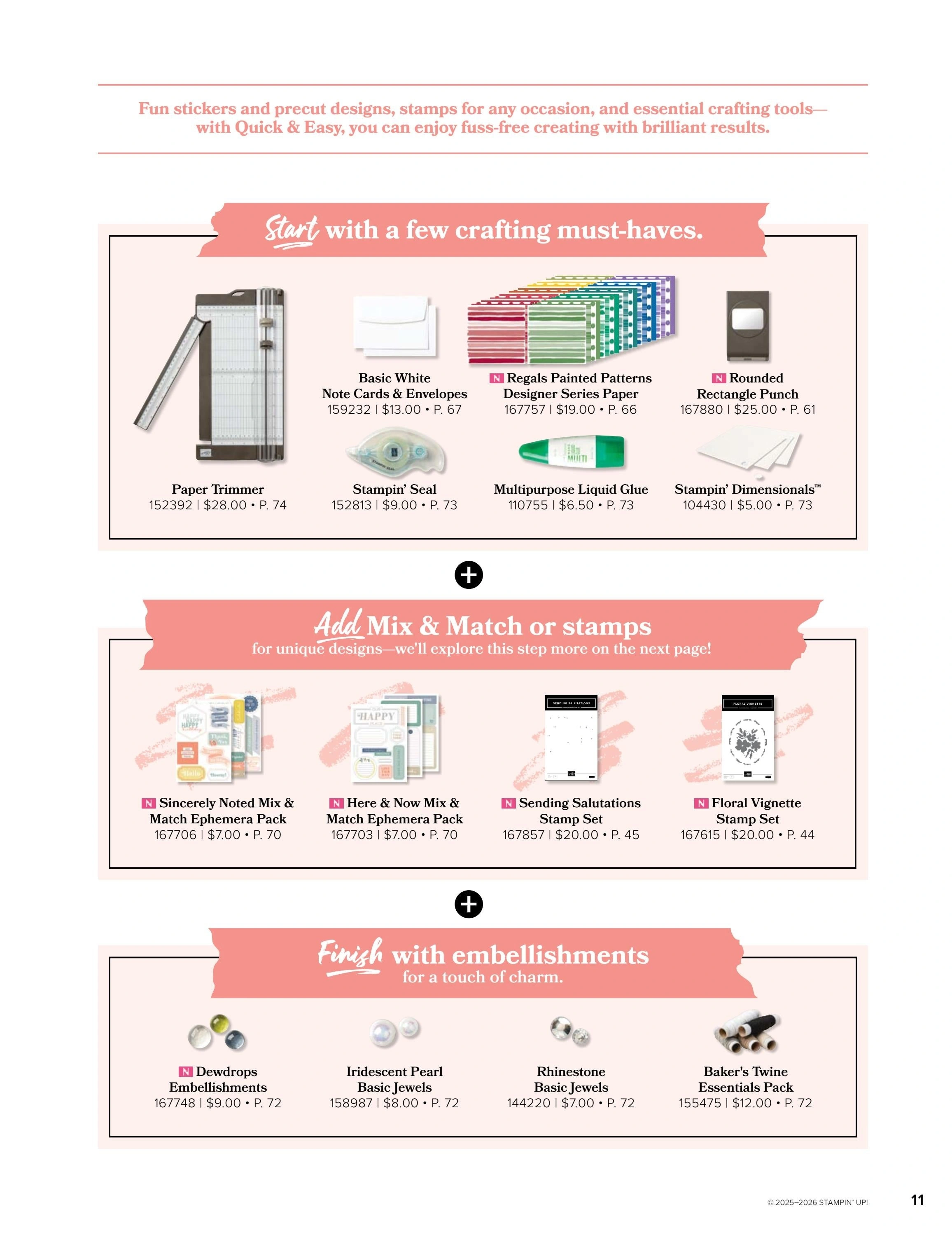 Stampin' Up! flyer page 11