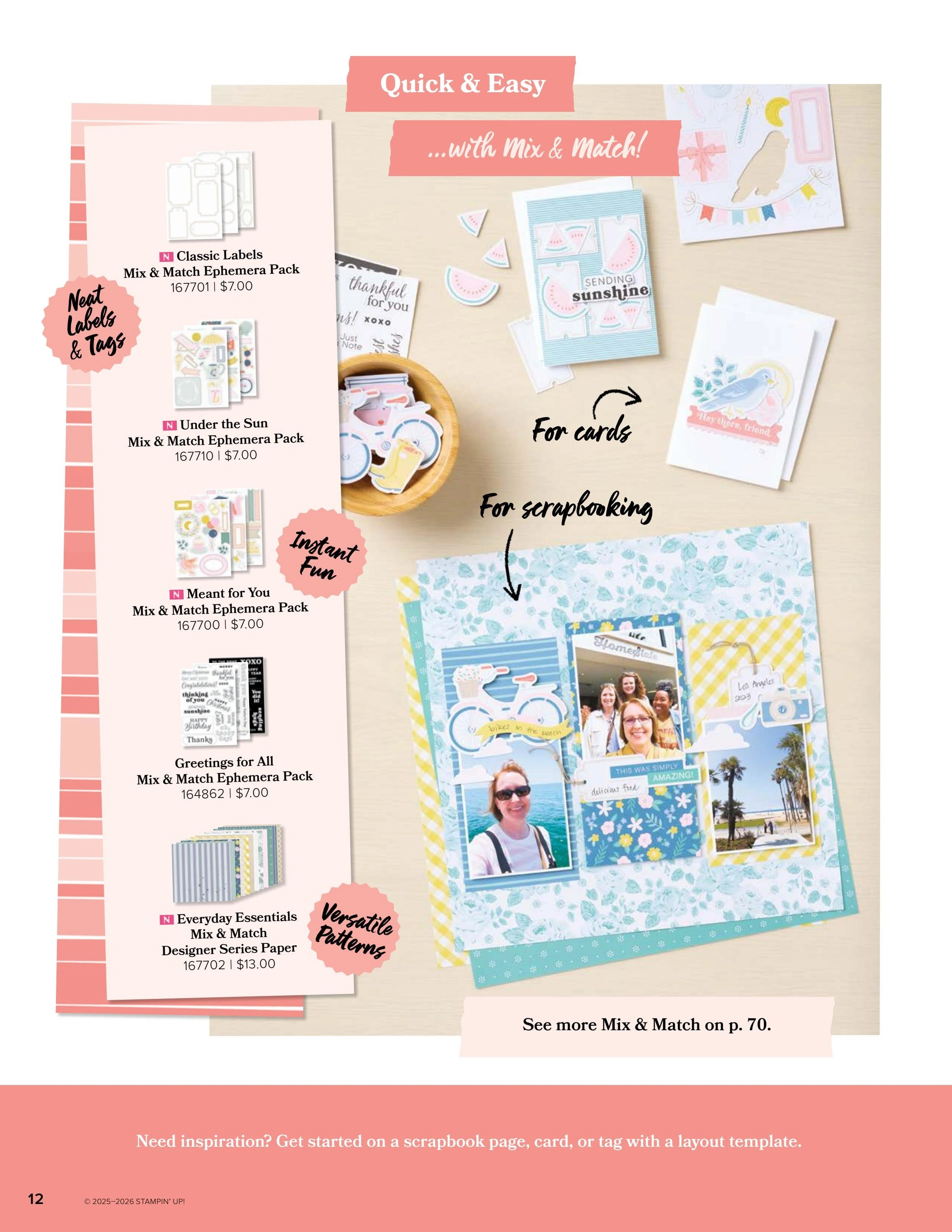 Stampin' Up! flyer page 12