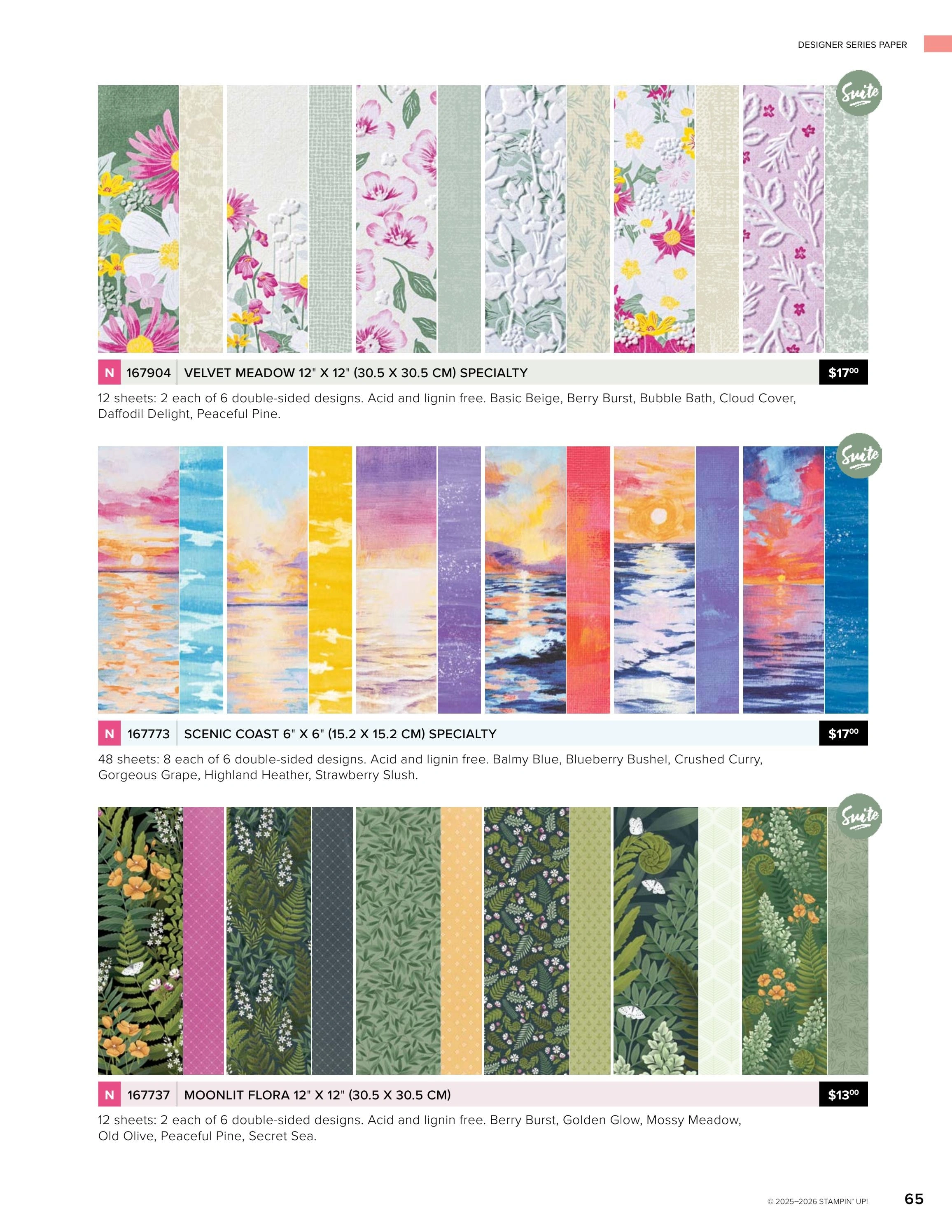 Stampin' Up! flyer page 65