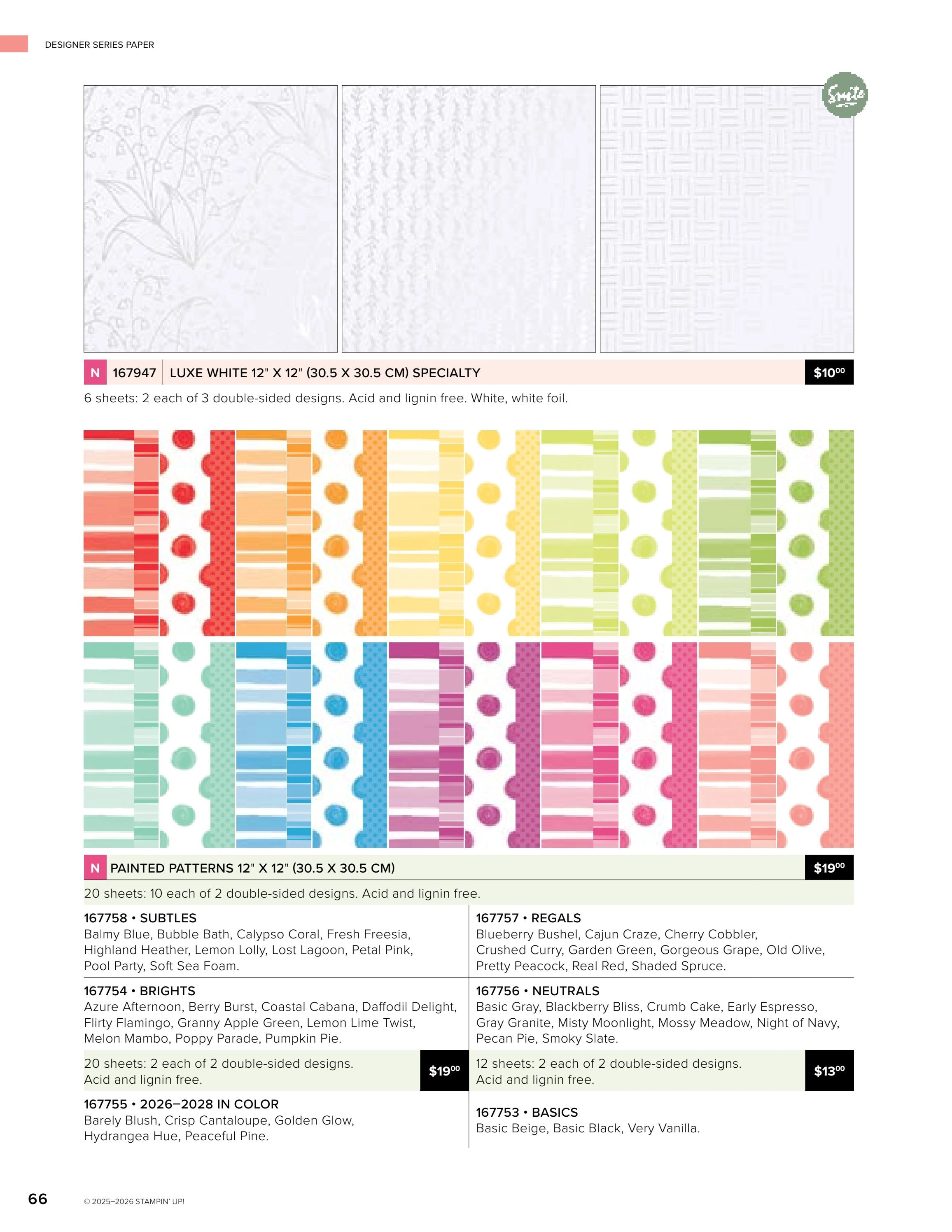 Stampin' Up! flyer page 66