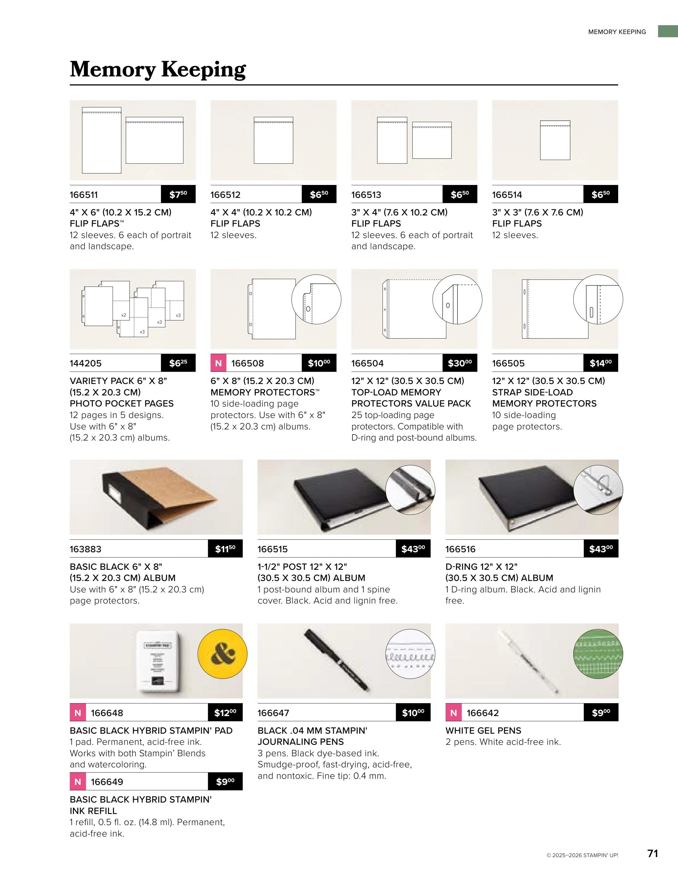 Stampin' Up! flyer page 71