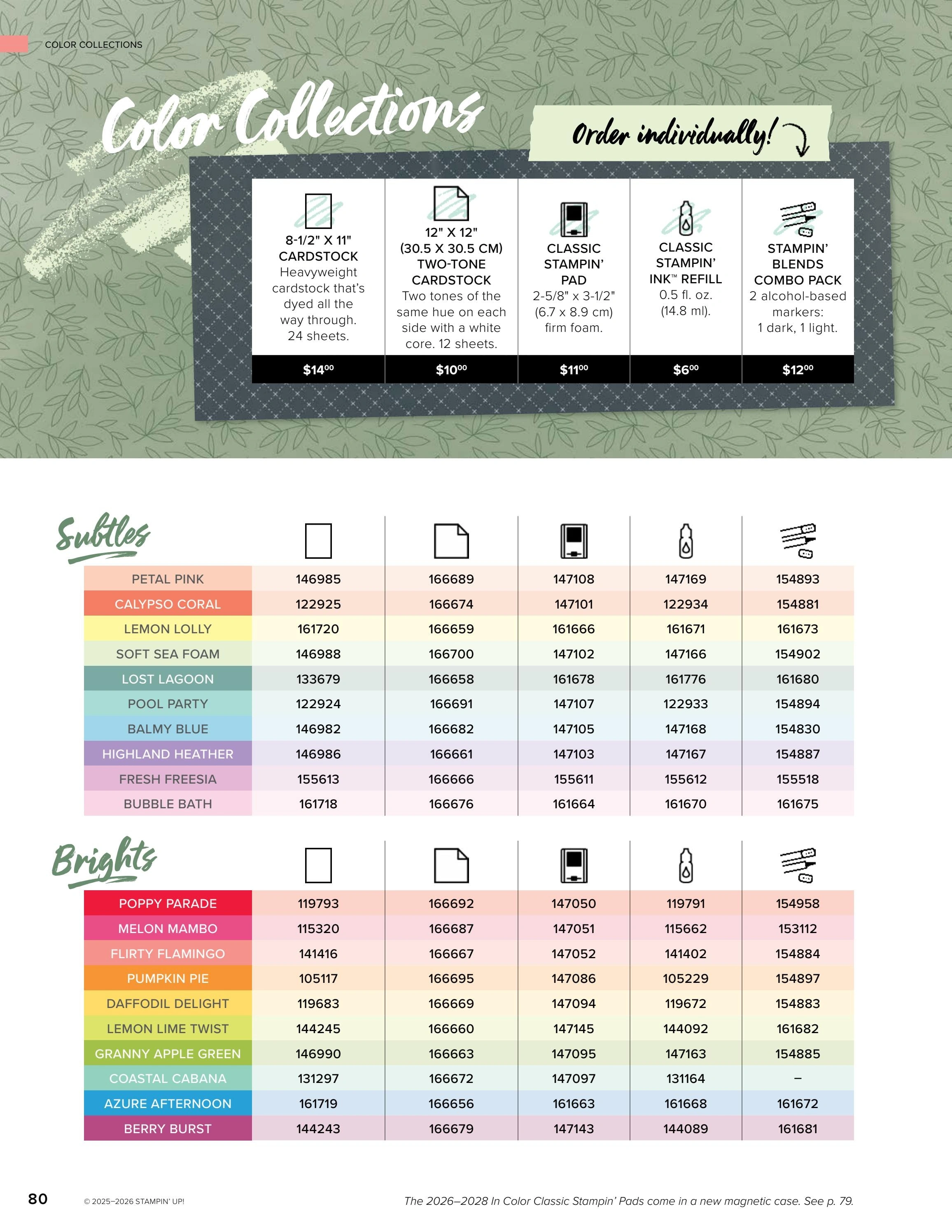 Stampin' Up! flyer page 80