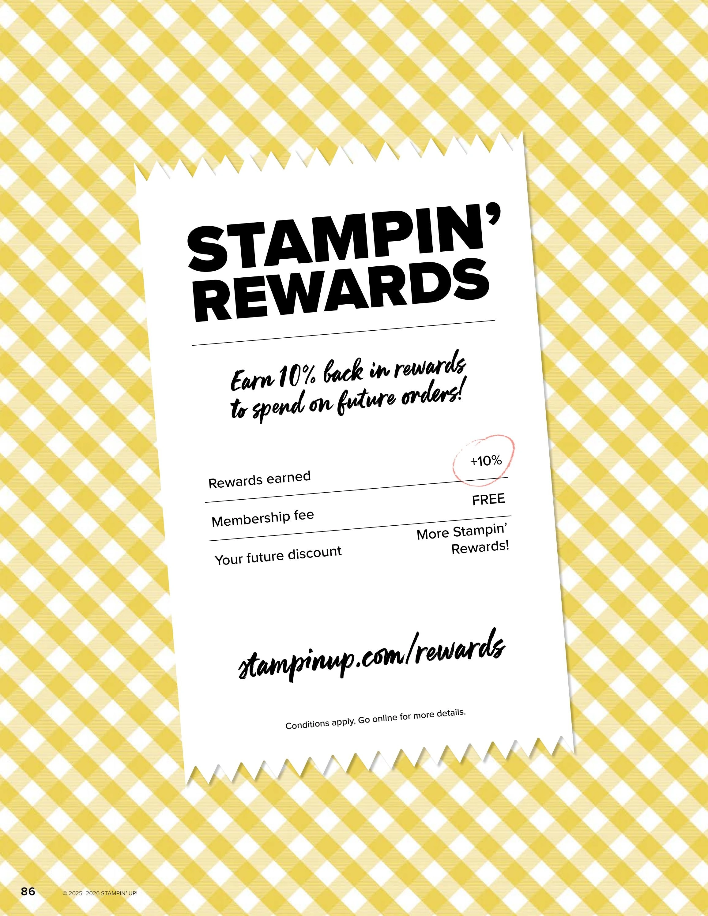 Stampin' Up! flyer page 86