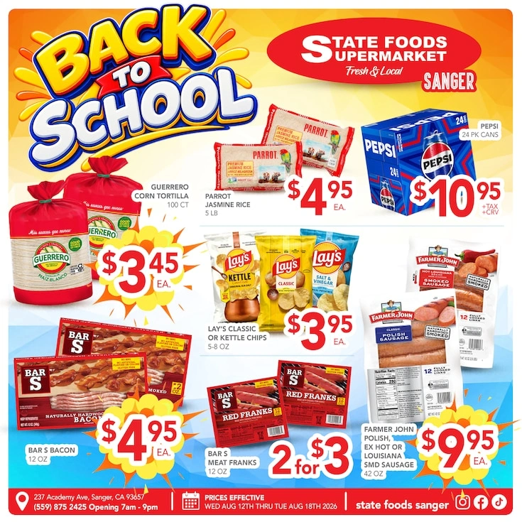 State Foods Supermarket flyer page 1
