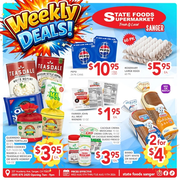 State Foods Supermarket flyer page 1