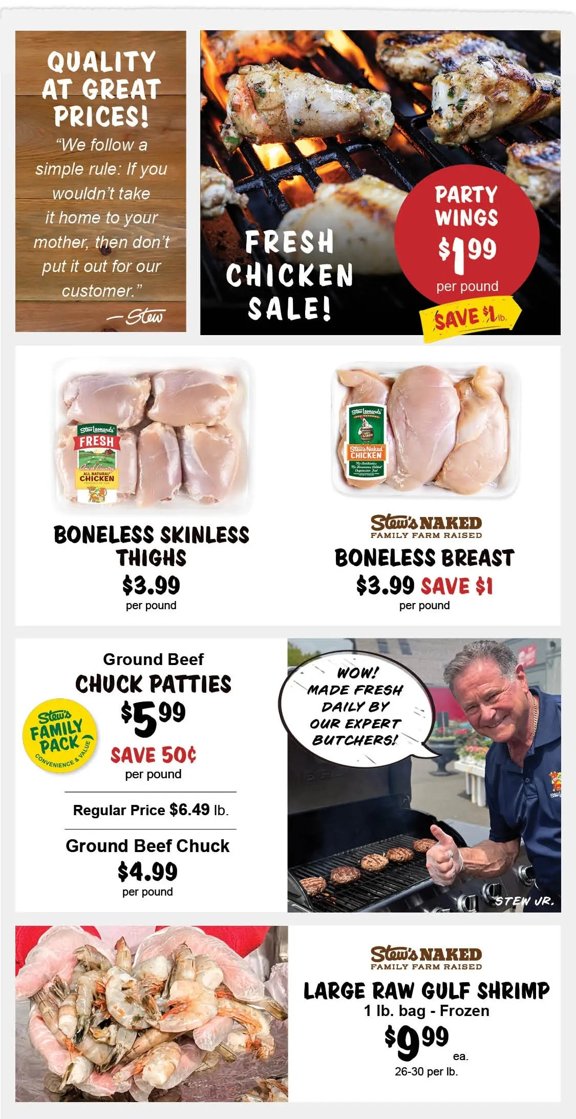 Stew Leonard's flyer page 1