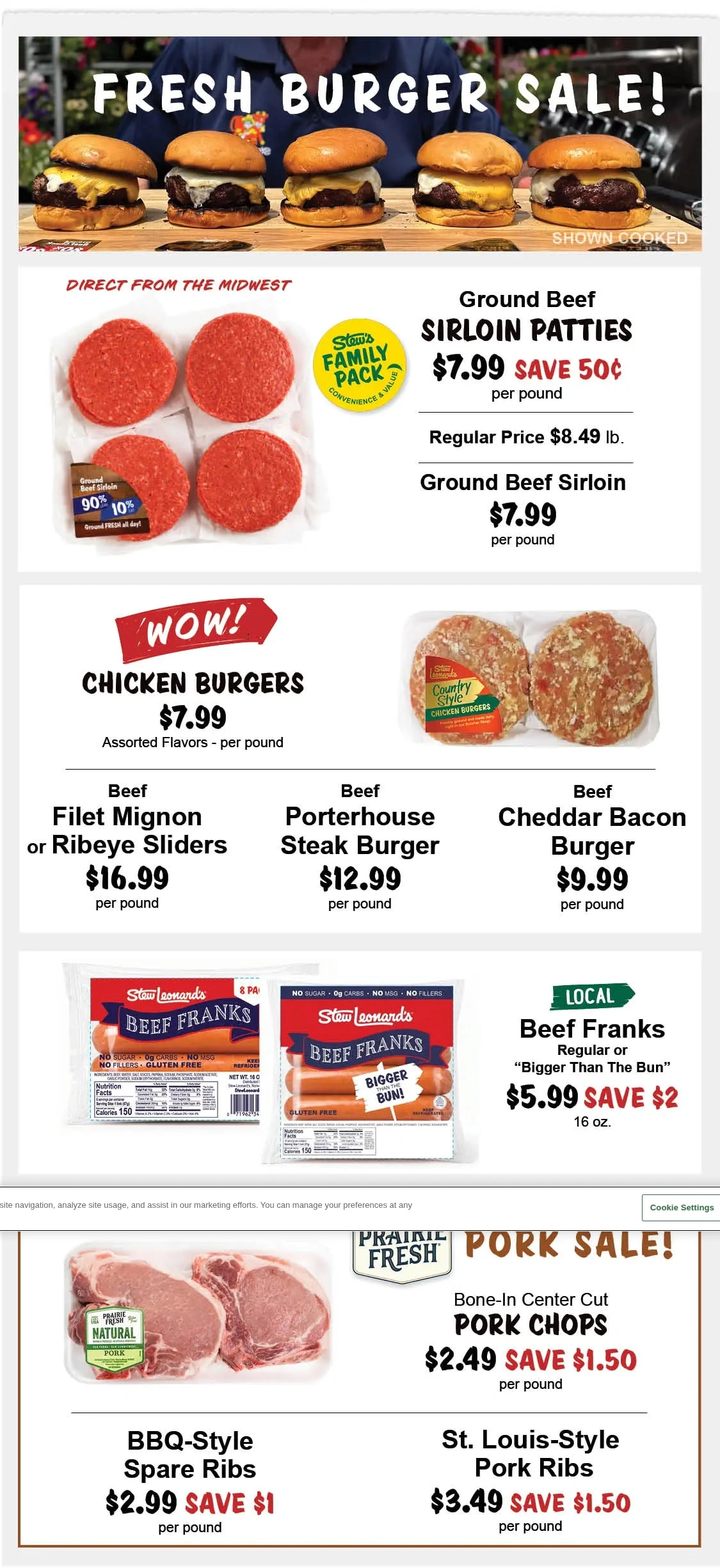 Stew Leonard's flyer page 8