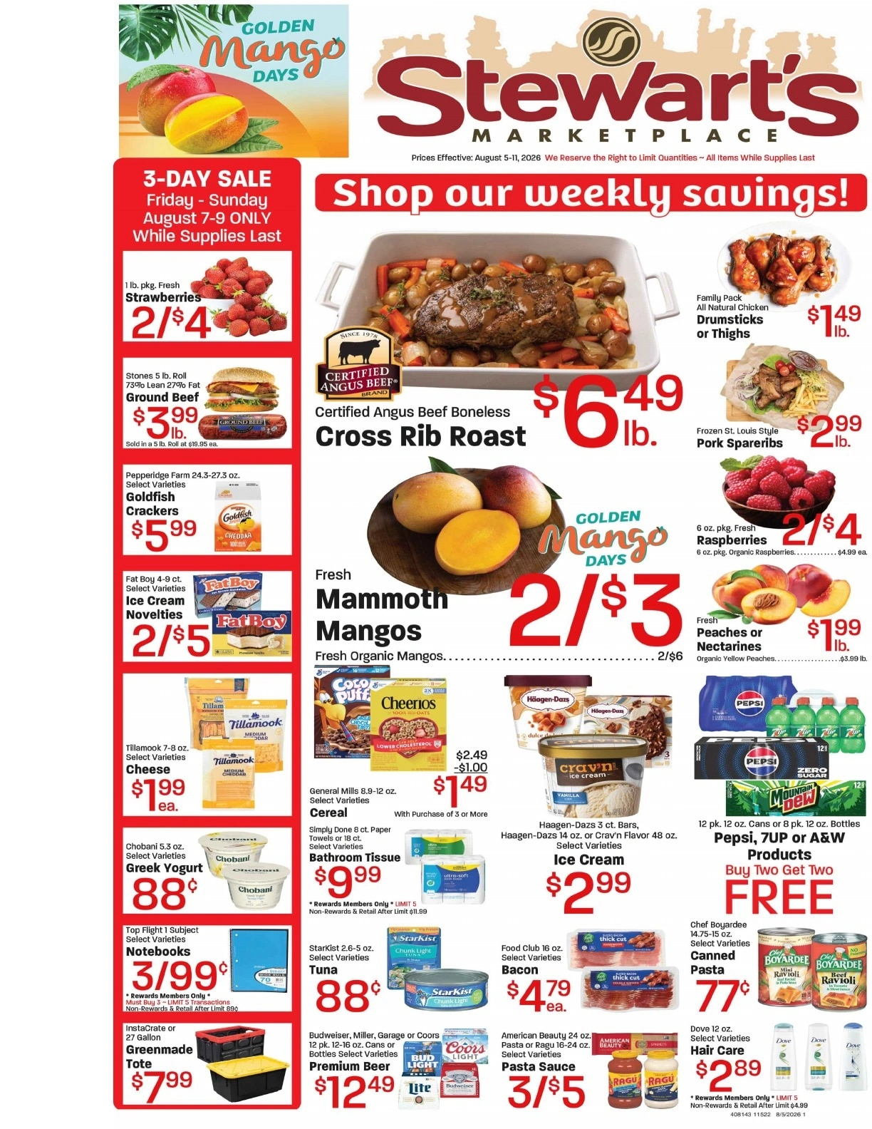 Stewart's Marketplace flyer page 1