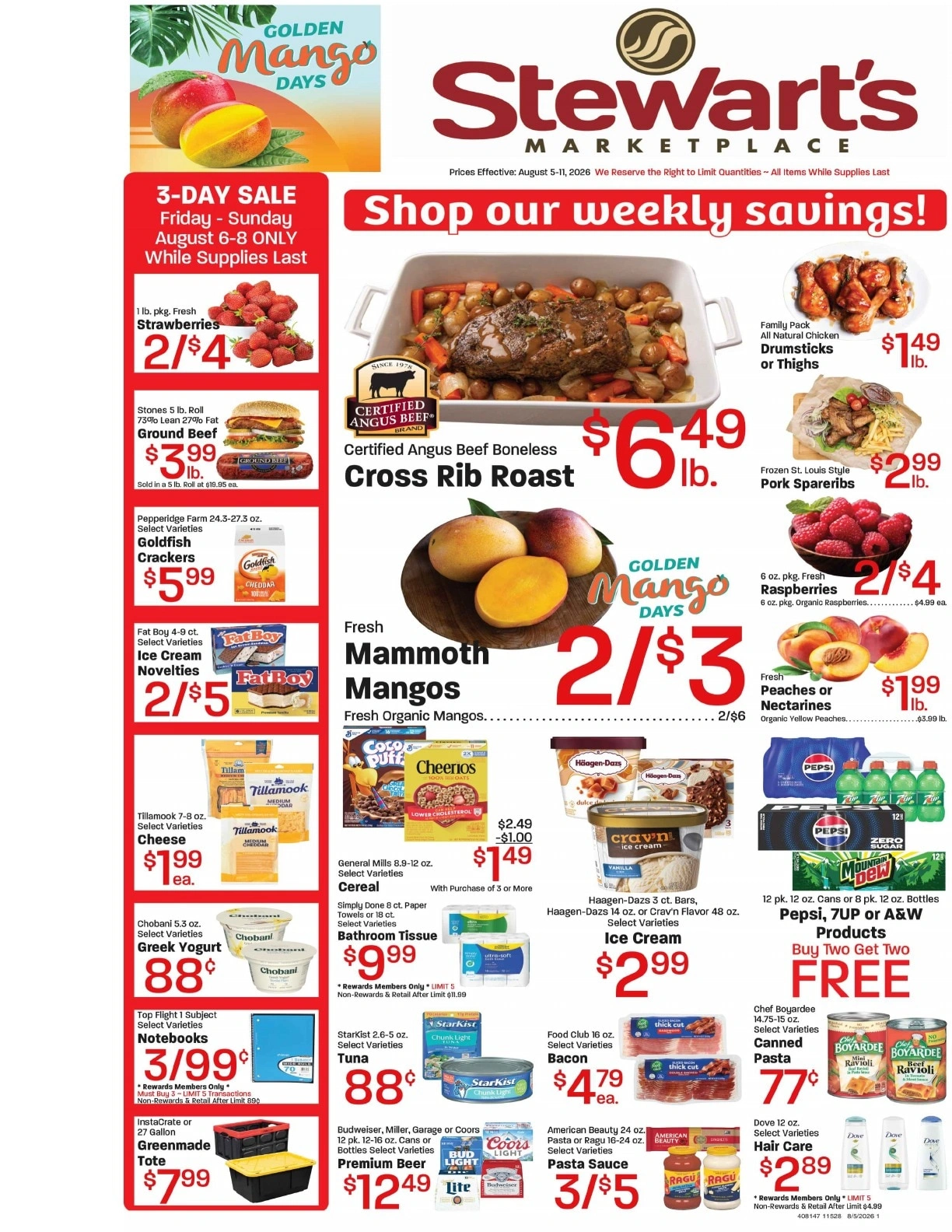 Stewart's Marketplace flyer page 1