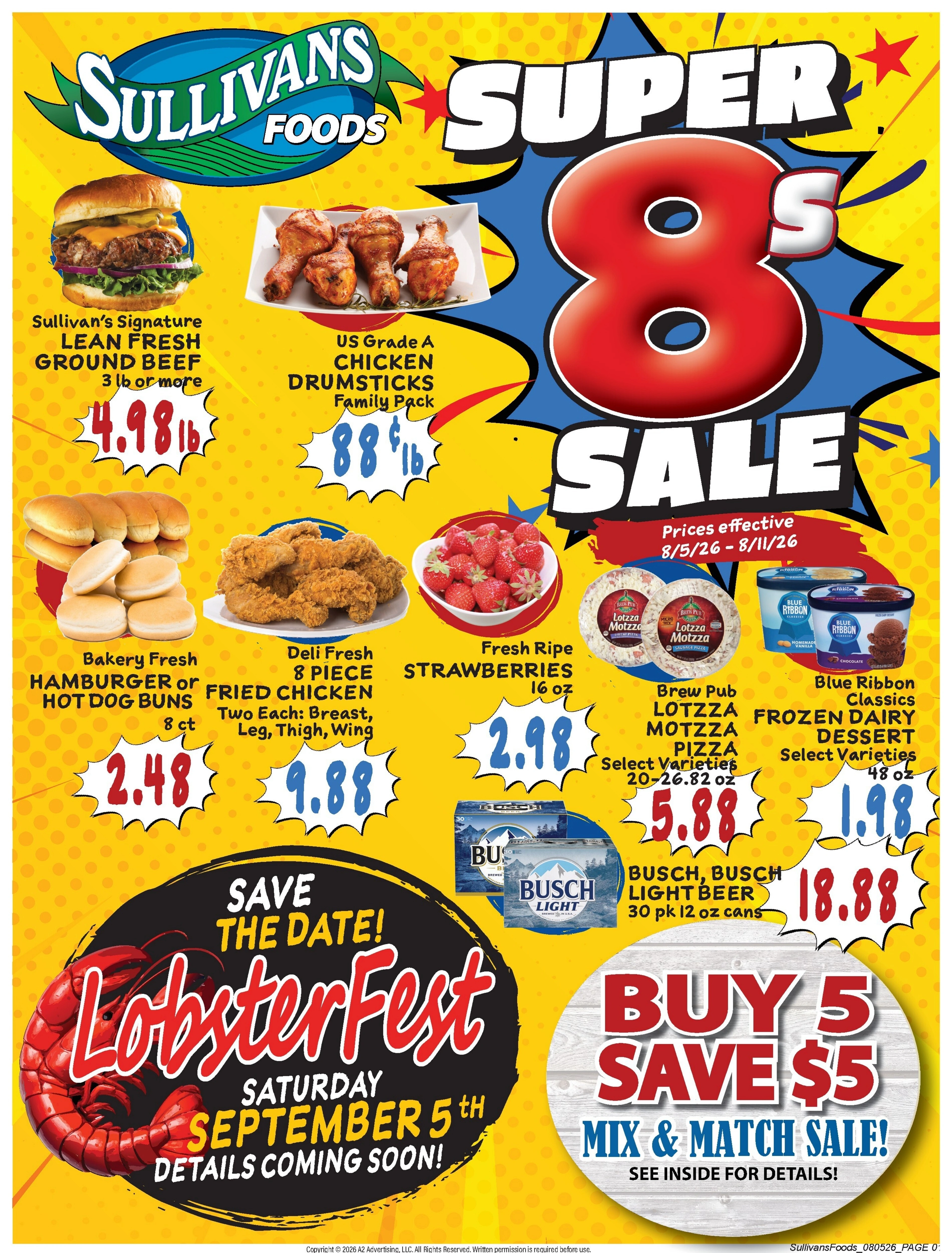 Sullivan's Foods flyer page 1
