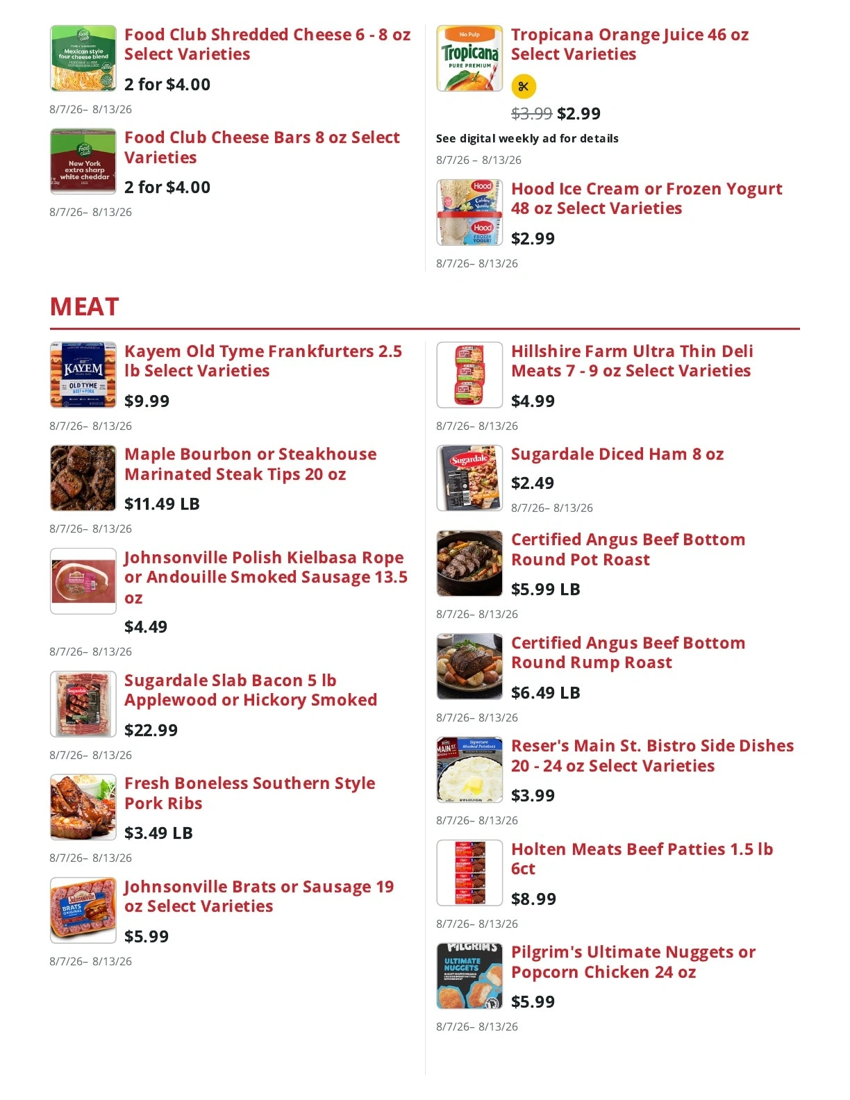 Sully's Superette flyer page 2
