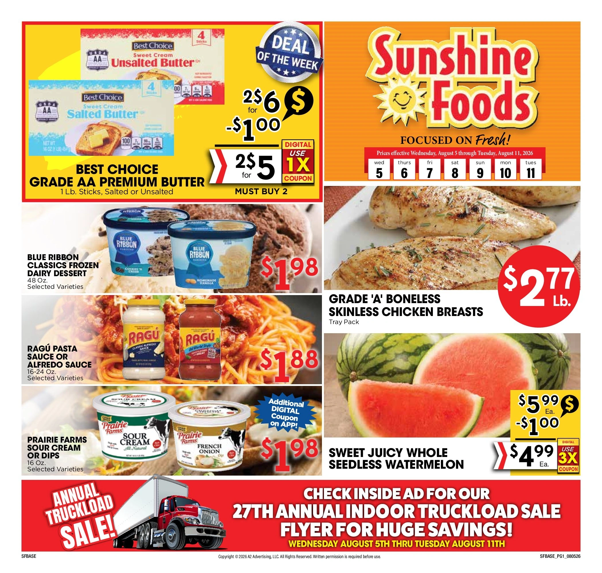 Sunshine Foods flyer page 1