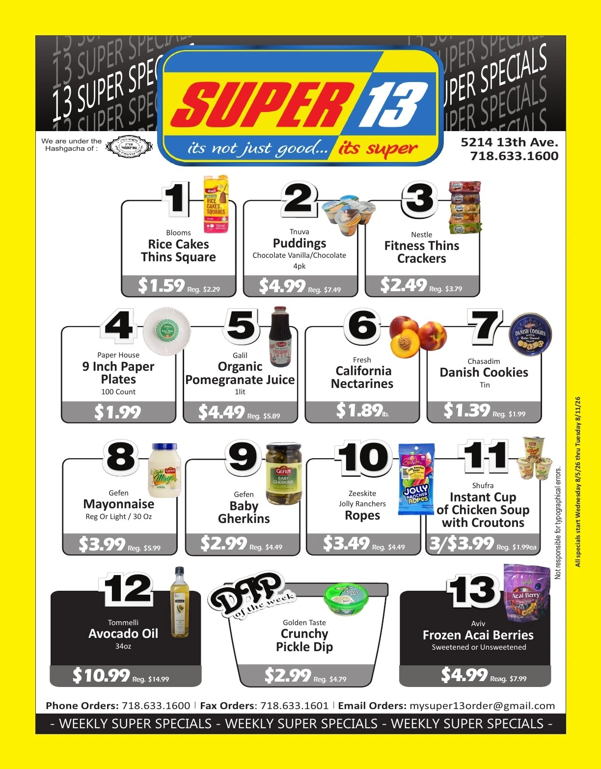 Super 13 Supermarket flyer page 1