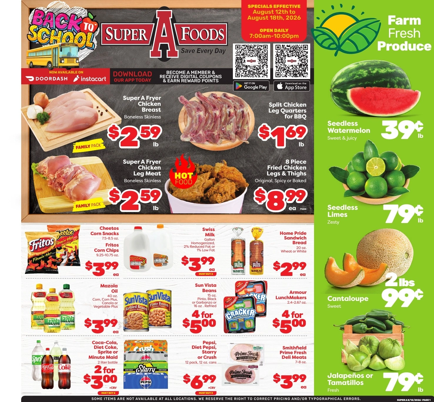 Super A Foods flyer page 1