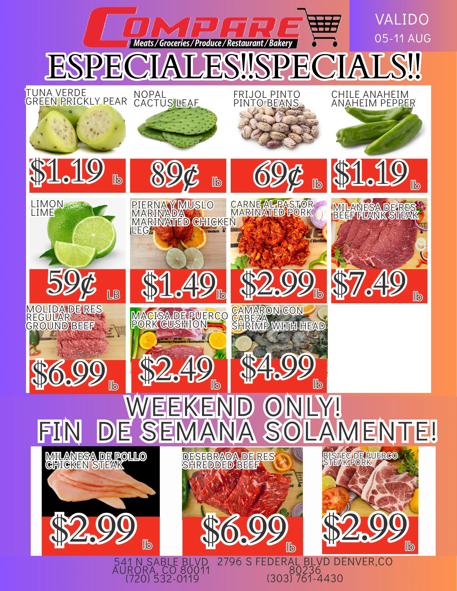 Super Carniceria Compare flyer page 1