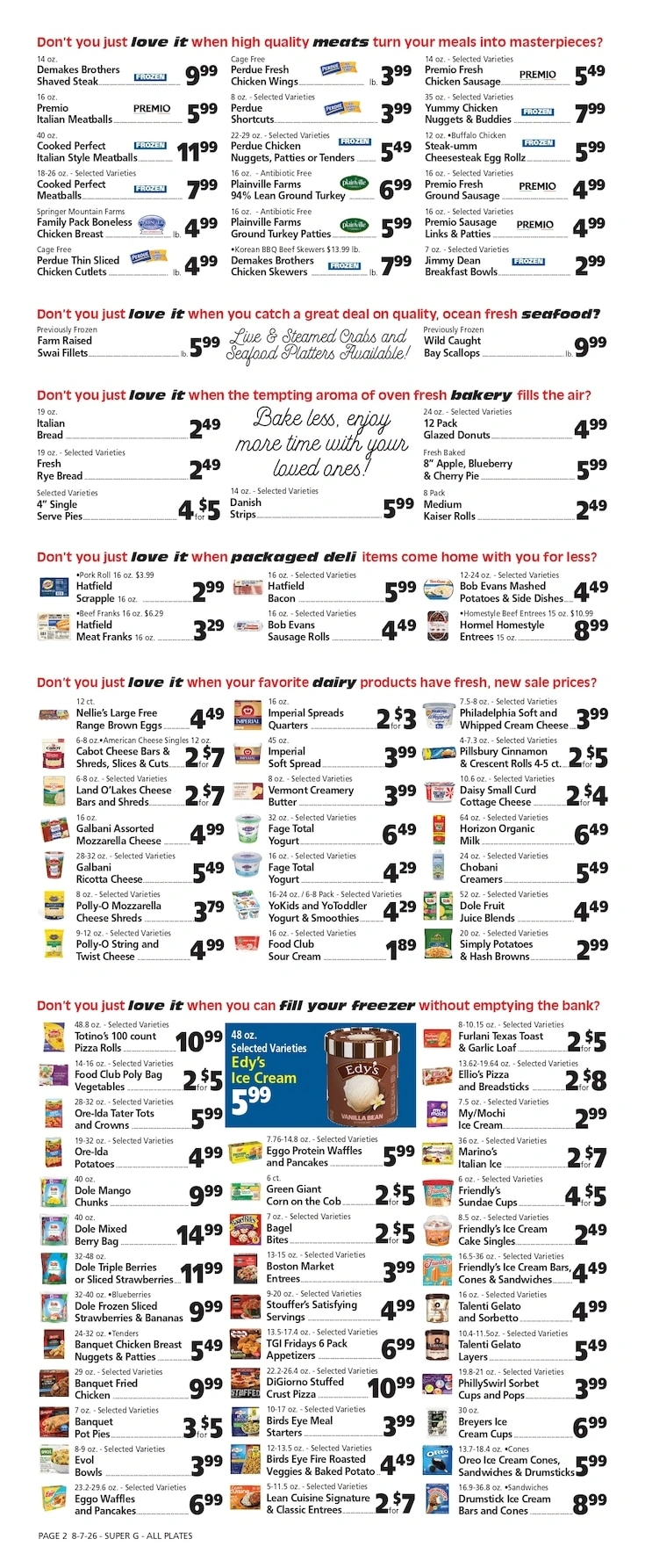Super G Market IGA flyer page 2