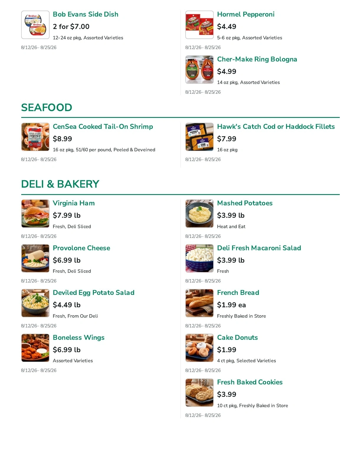 Super Ron's Food Center flyer page 4