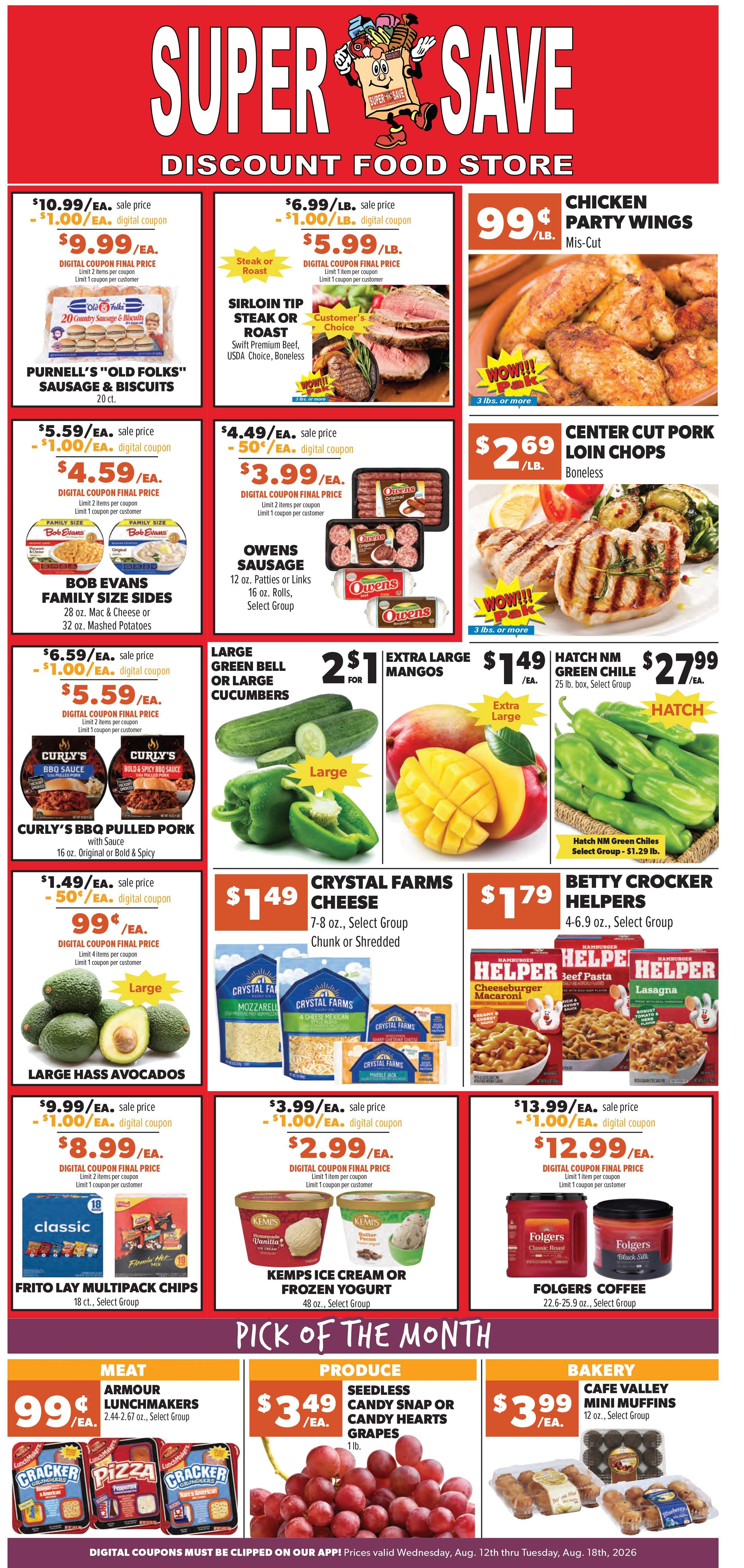 Super Save flyer page 1