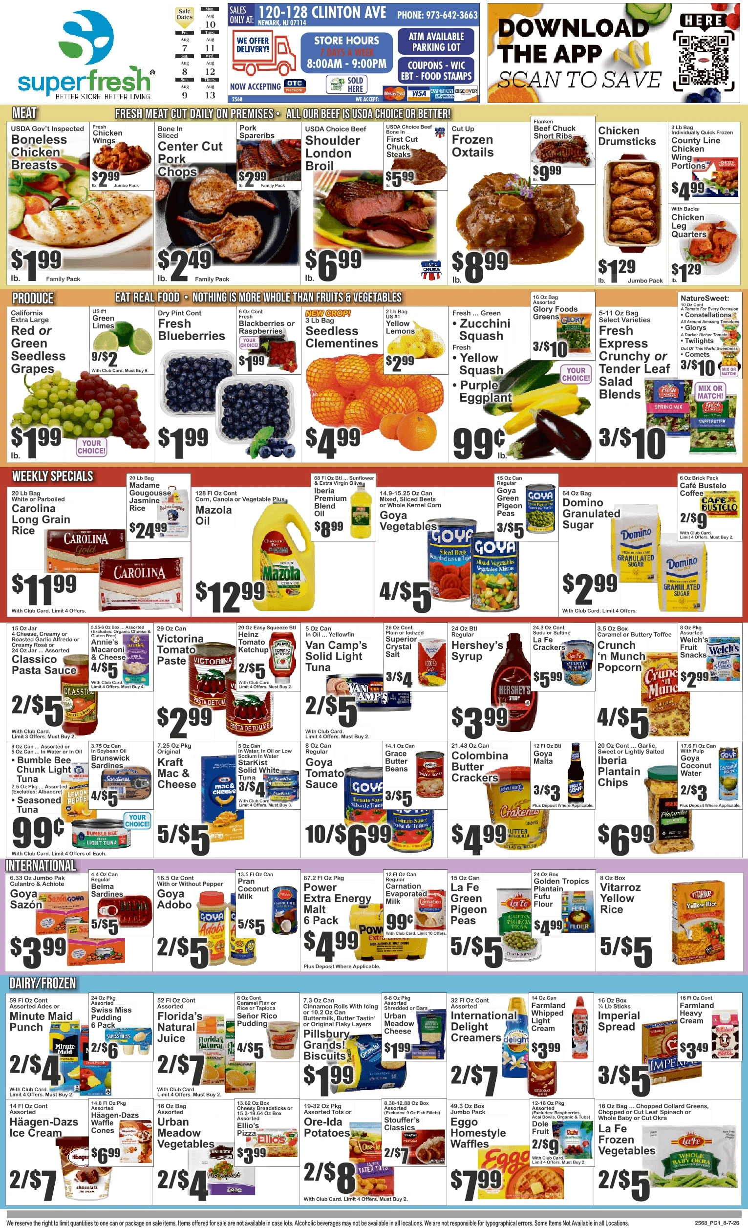 SuperFresh Supermarkets flyer page 1