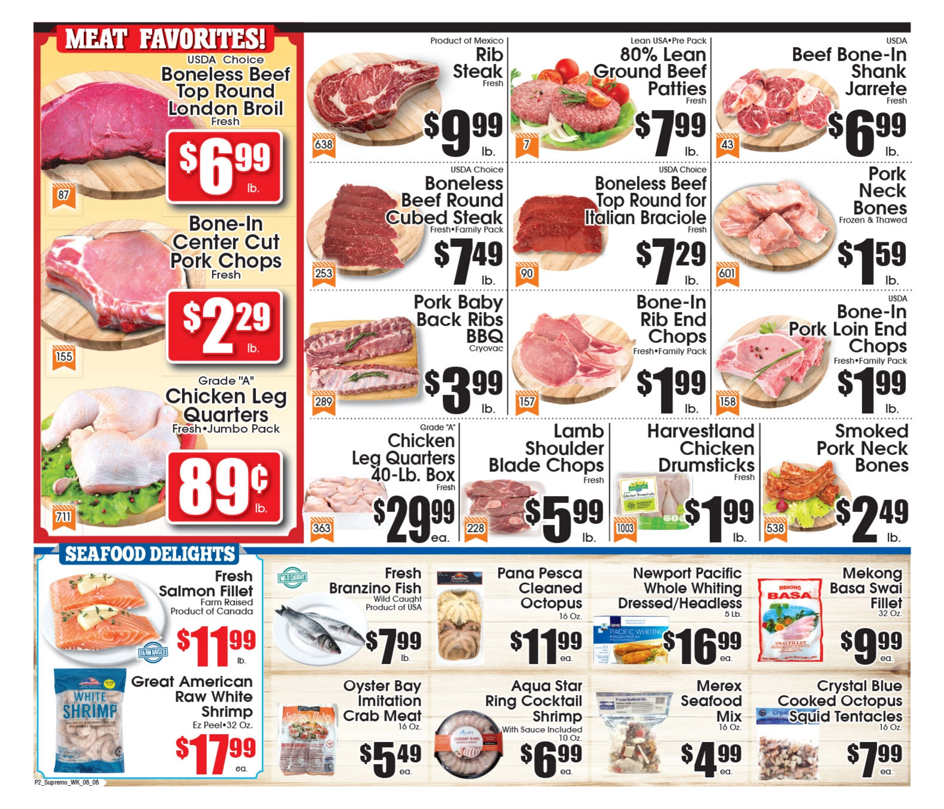 Supremo Food Markets flyer page 2