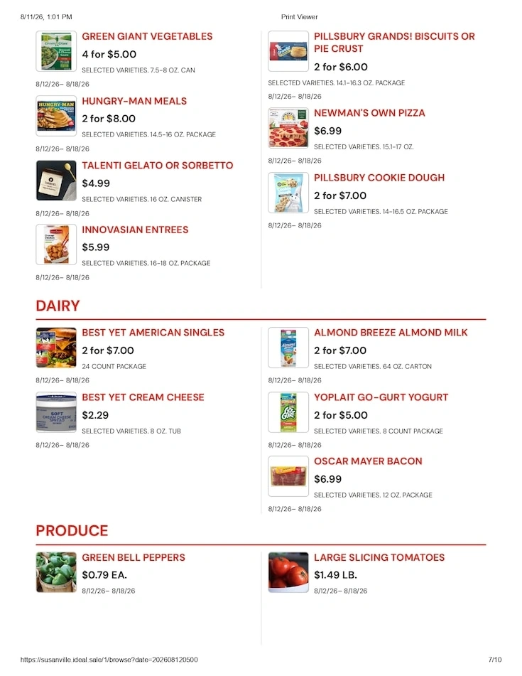 Susanville Supermarket IGA flyer page 7