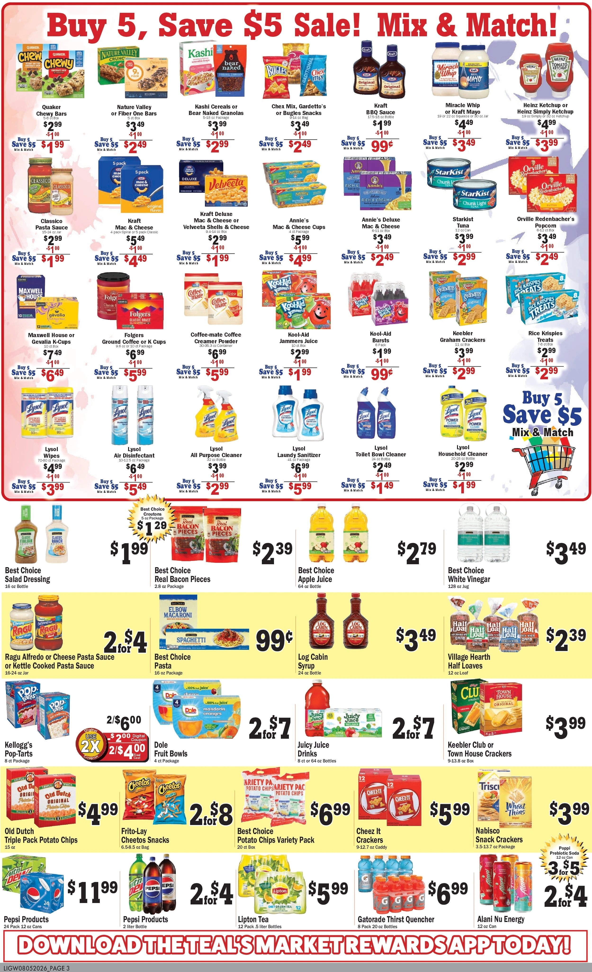 Teal's Market flyer page 3
