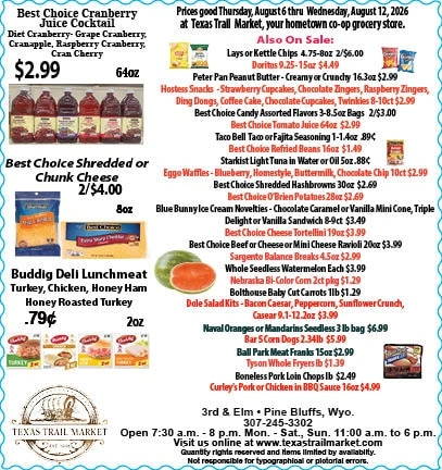 Texas Trail Market flyer page 1