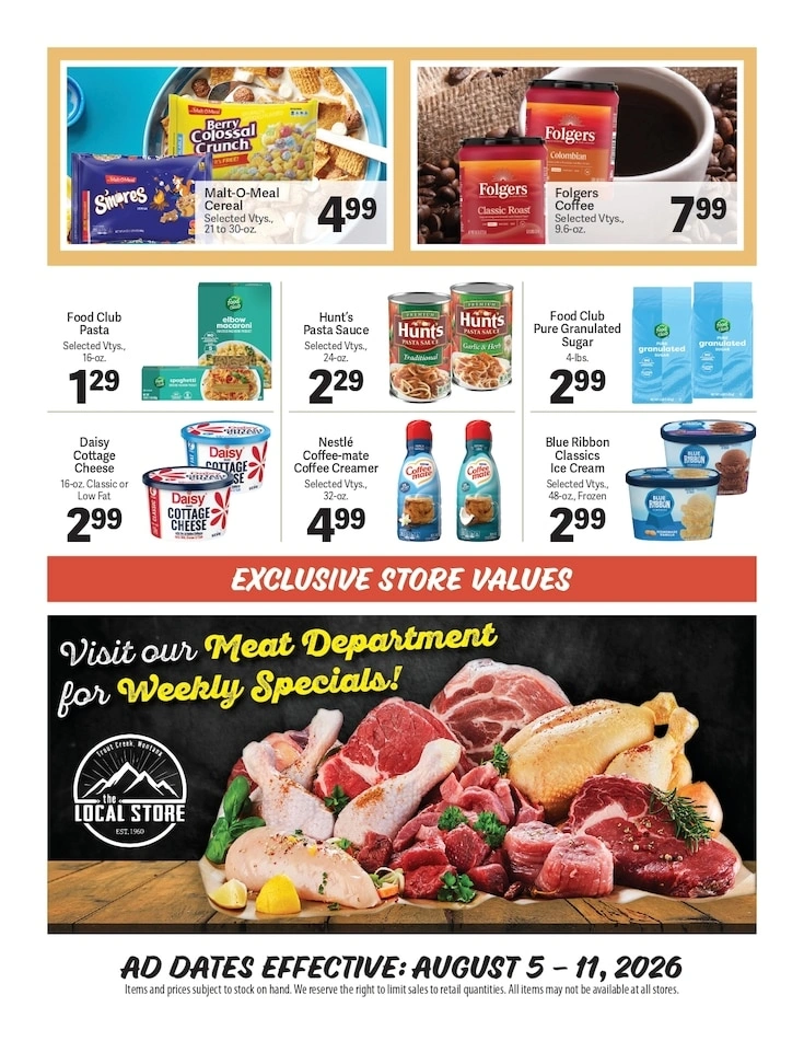 The Local Store flyer page 2