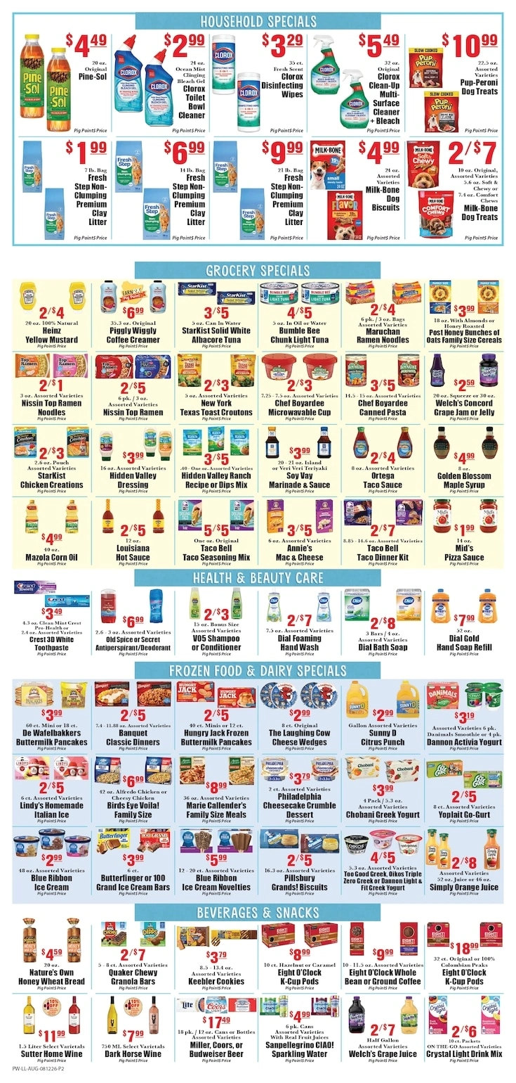 The Pig Piggly Wiggly flyer page 2