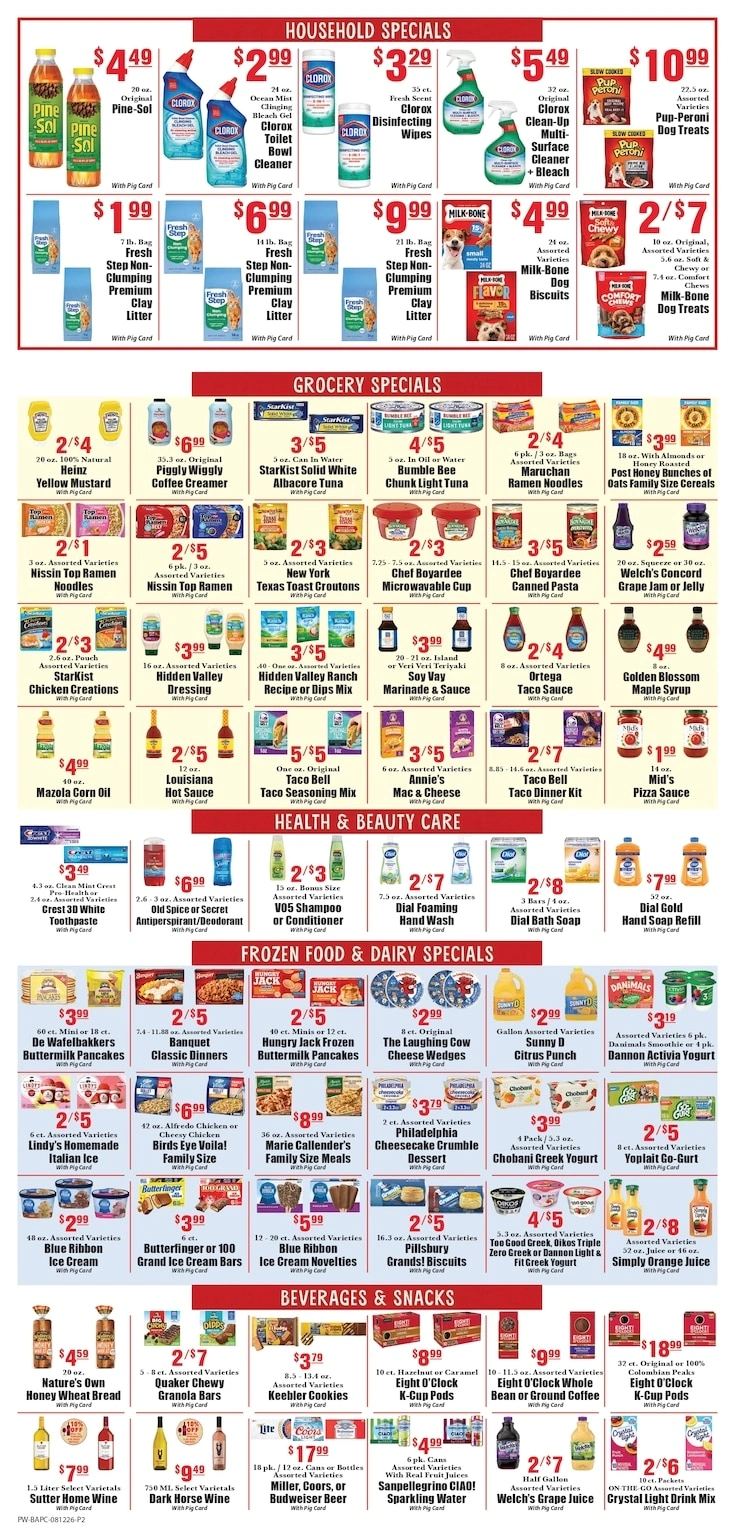 The Pig Piggly Wiggly flyer page 2