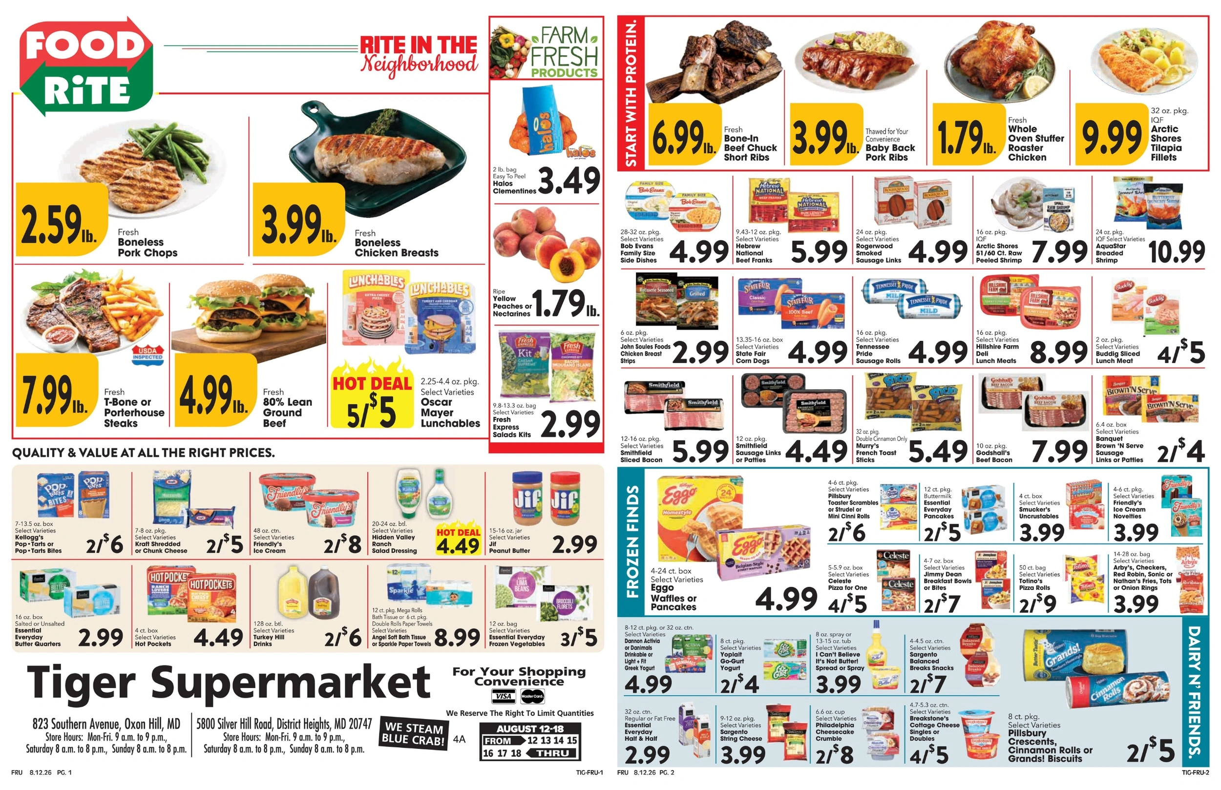 Tiger Supermarket flyer page 1