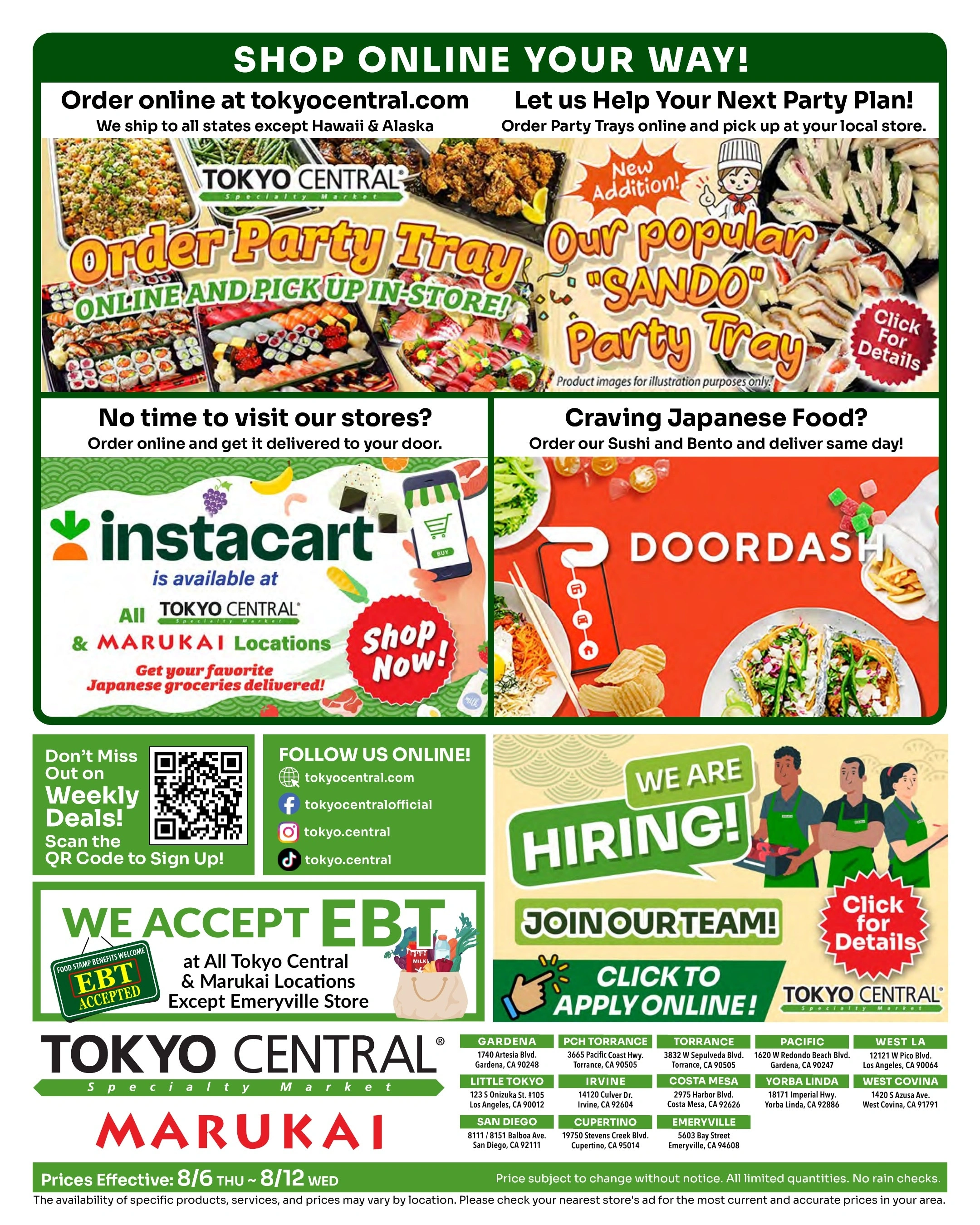Tokyo Central and Marukai flyer page 8