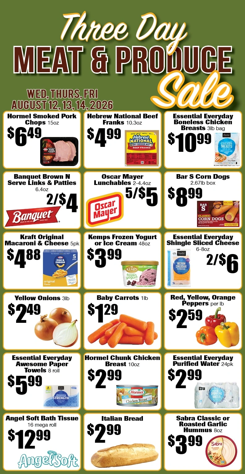 Tom's Food Market flyer page 4