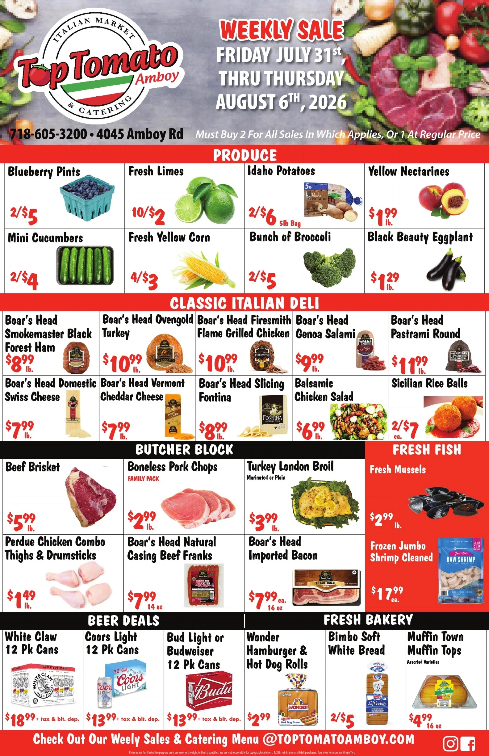 Top Tomato Amboy flyer page 1