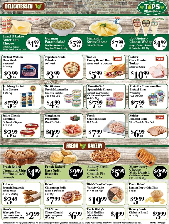 Tops Marketplace flyer page 4