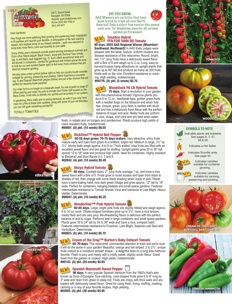 Totally Tomatoes flyer page 2