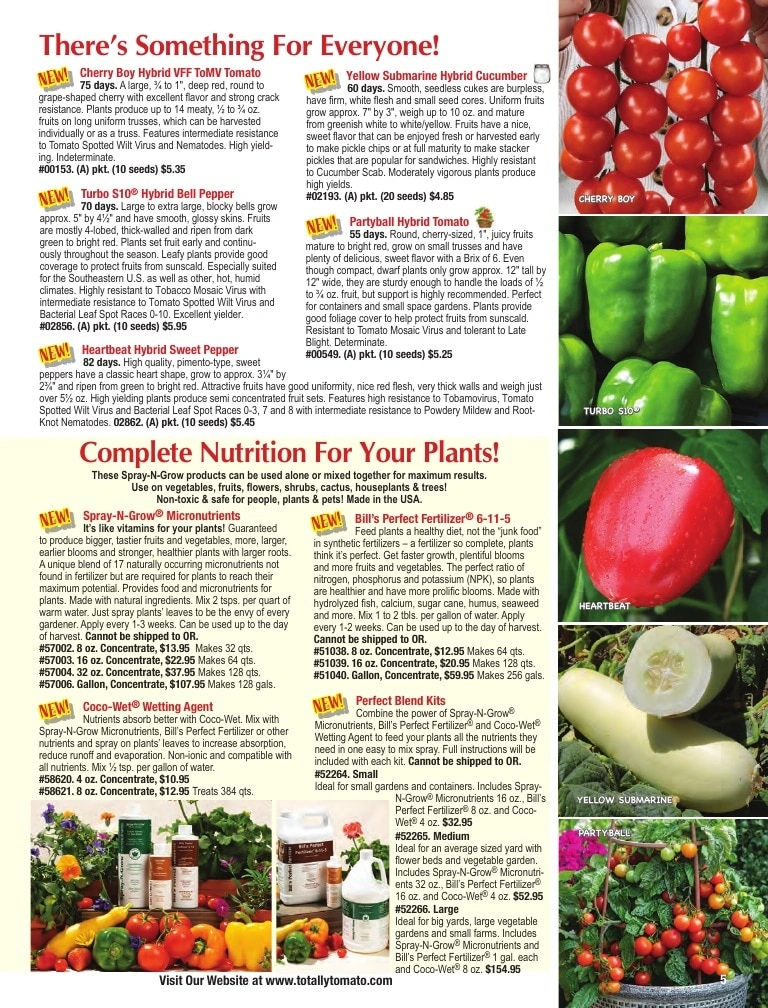 Totally Tomatoes flyer page 5