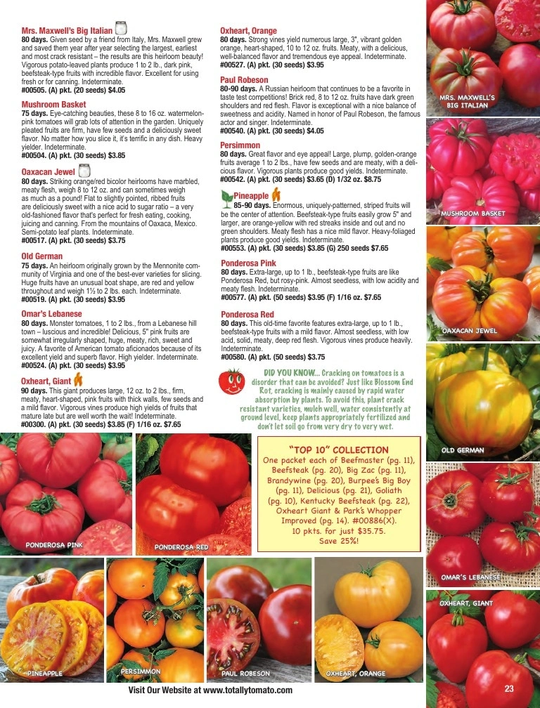 Totally Tomatoes flyer page 23