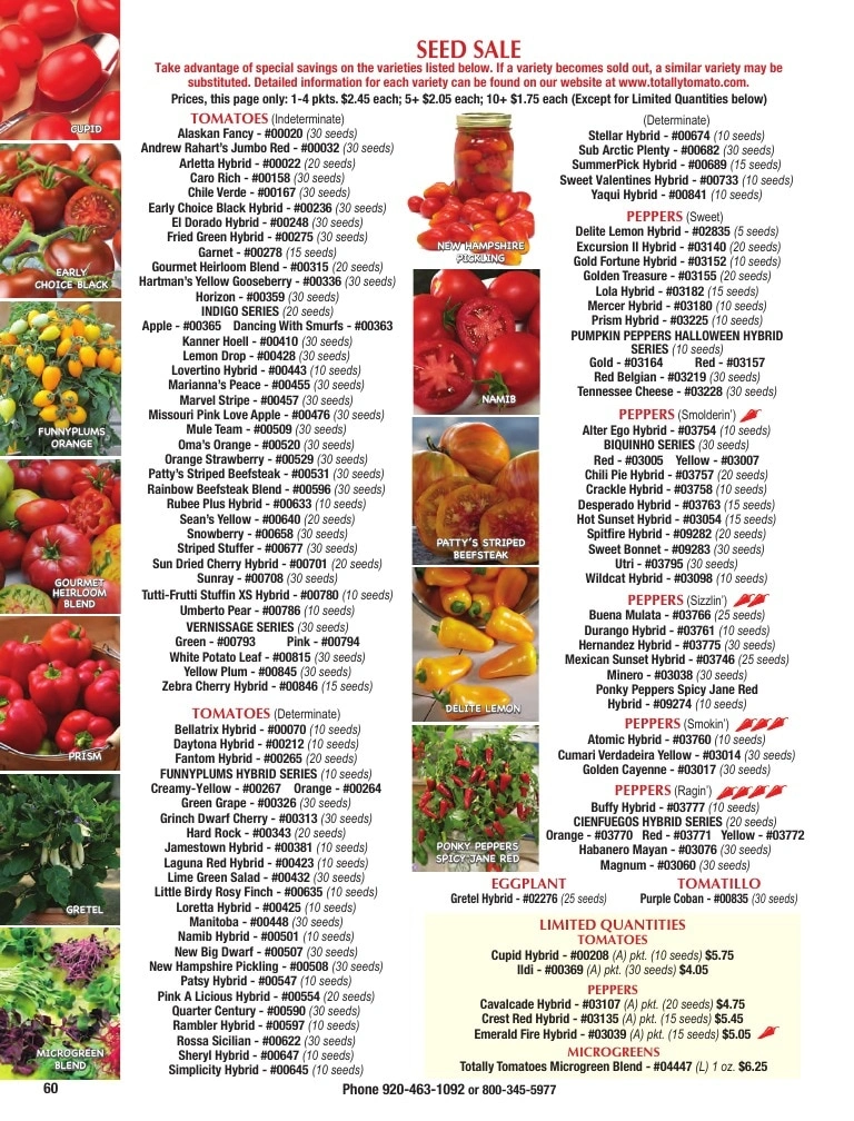 Totally Tomatoes flyer page 60