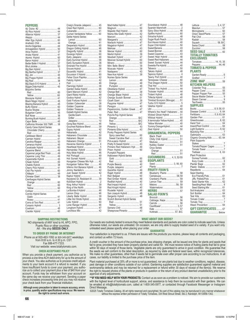 Totally Tomatoes flyer page 66