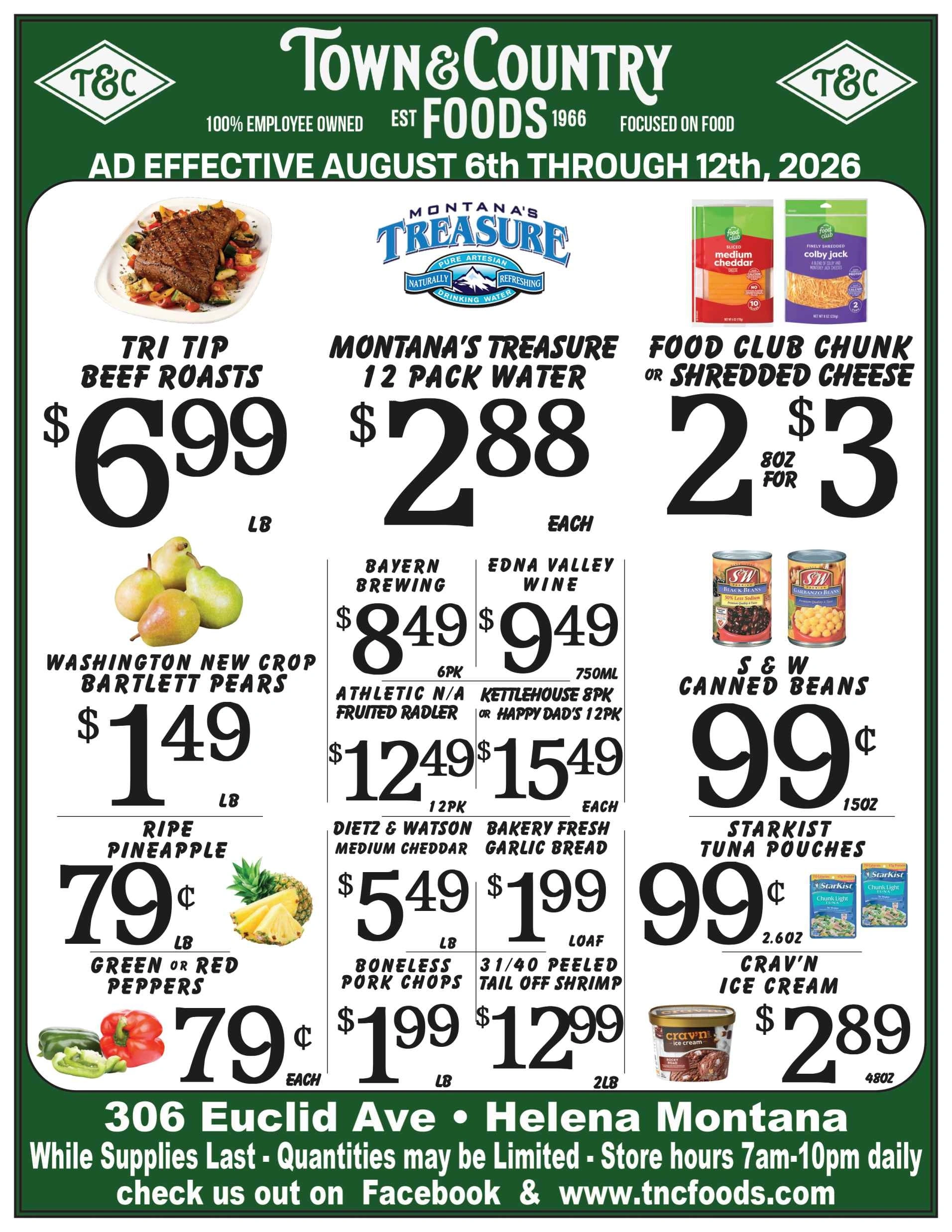 Town & Country Foods flyer page 1