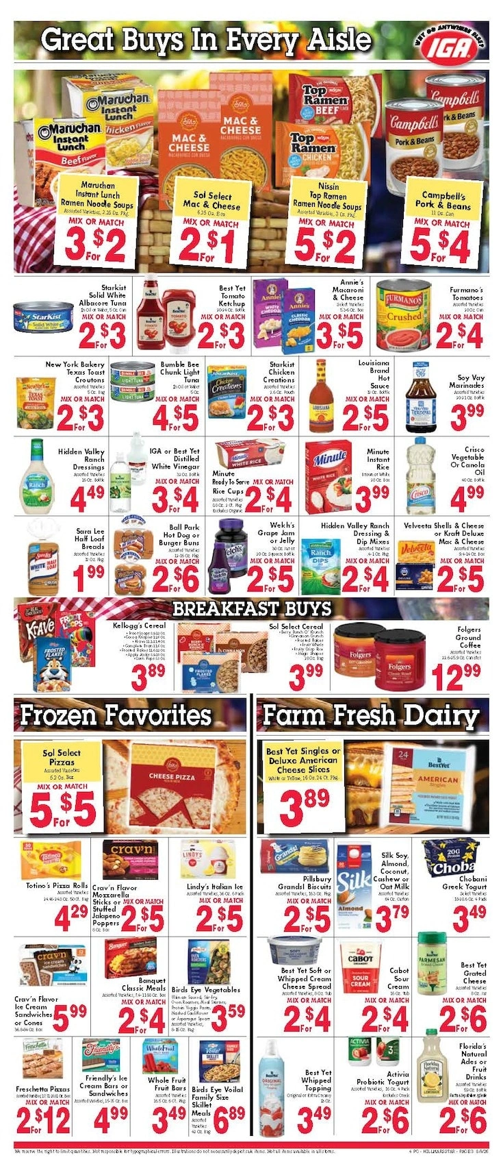 Tweedie IGA flyer page 3