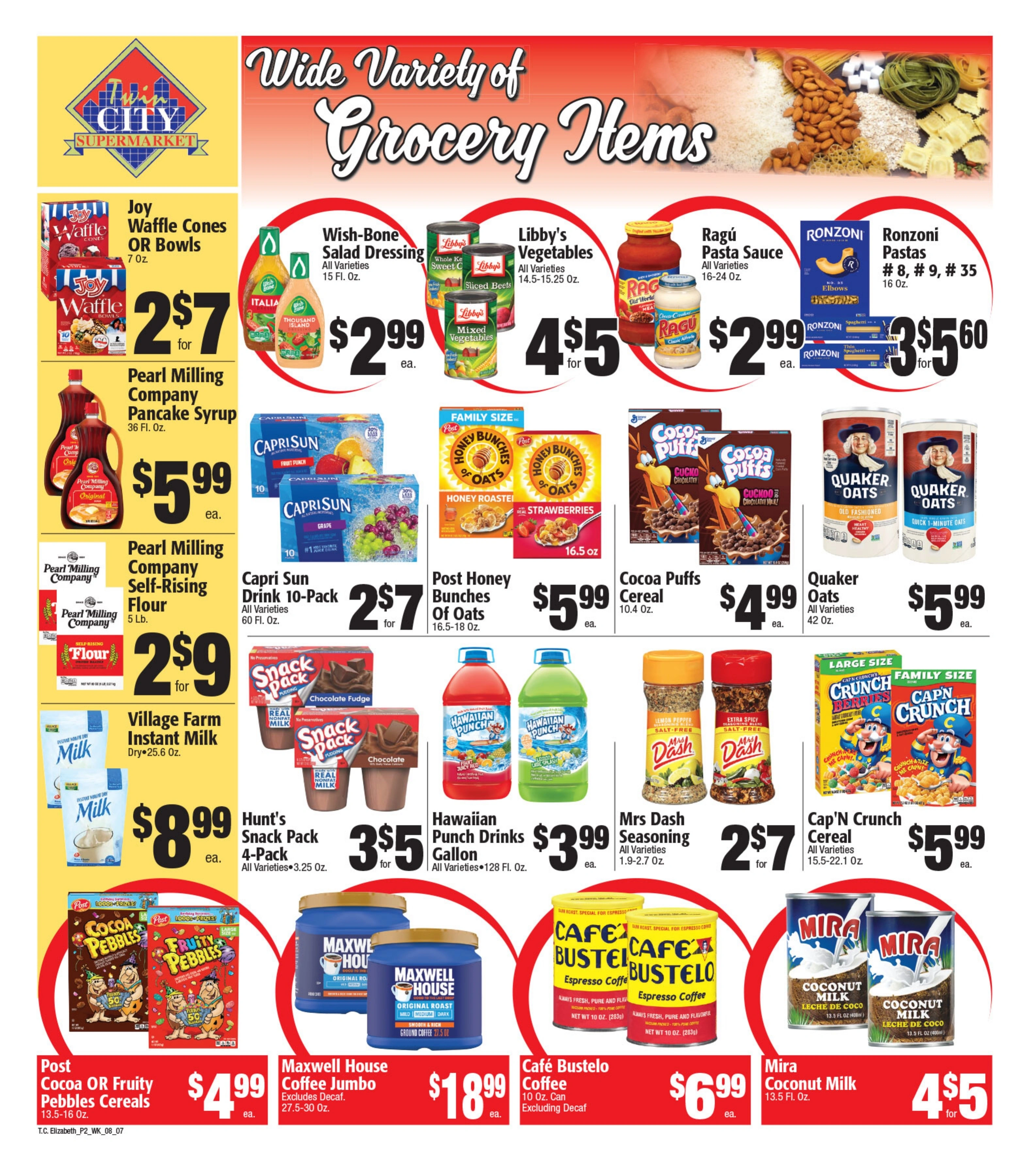 Twin City Supermarket flyer page 2