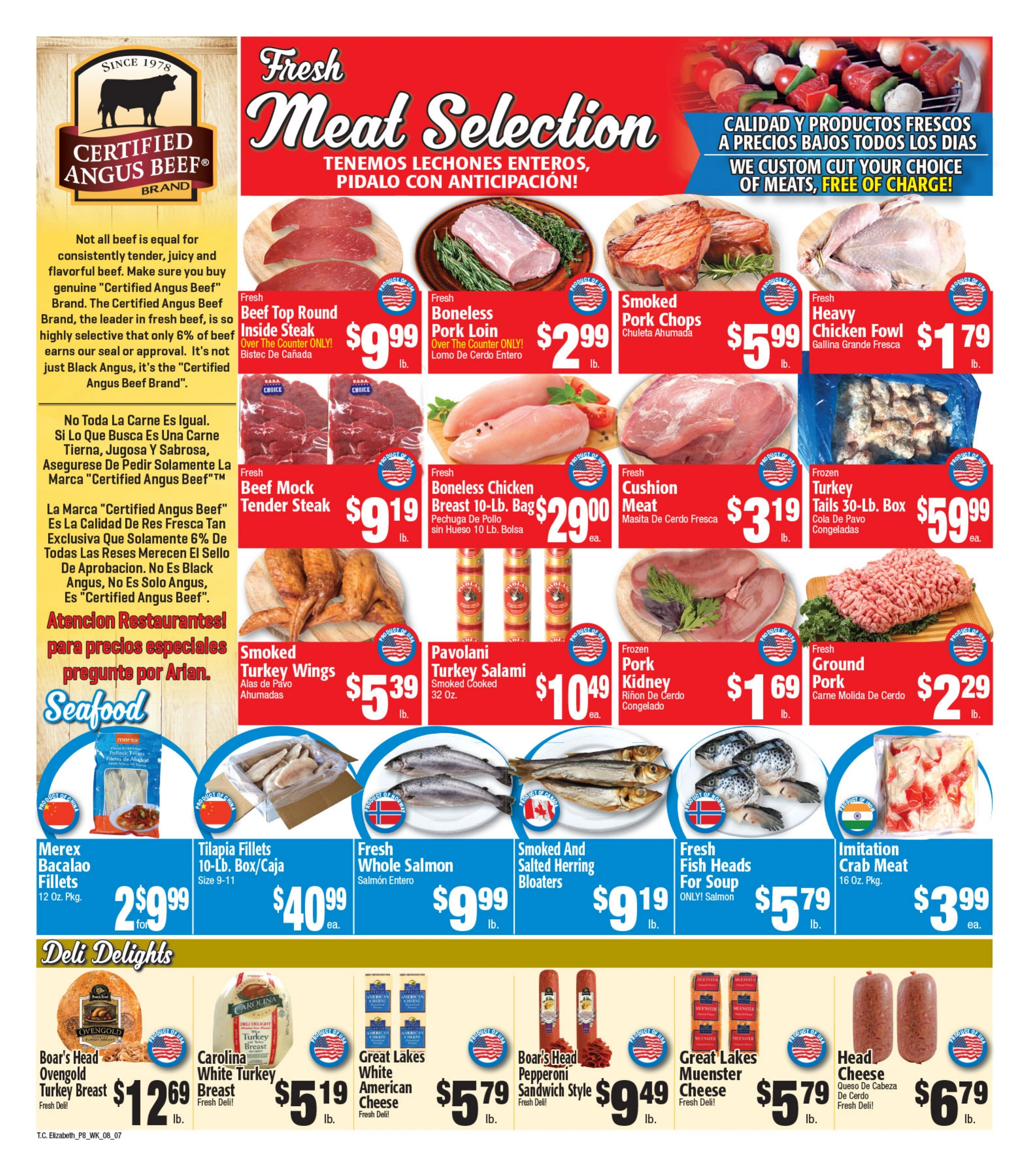 Twin City Supermarket flyer page 8