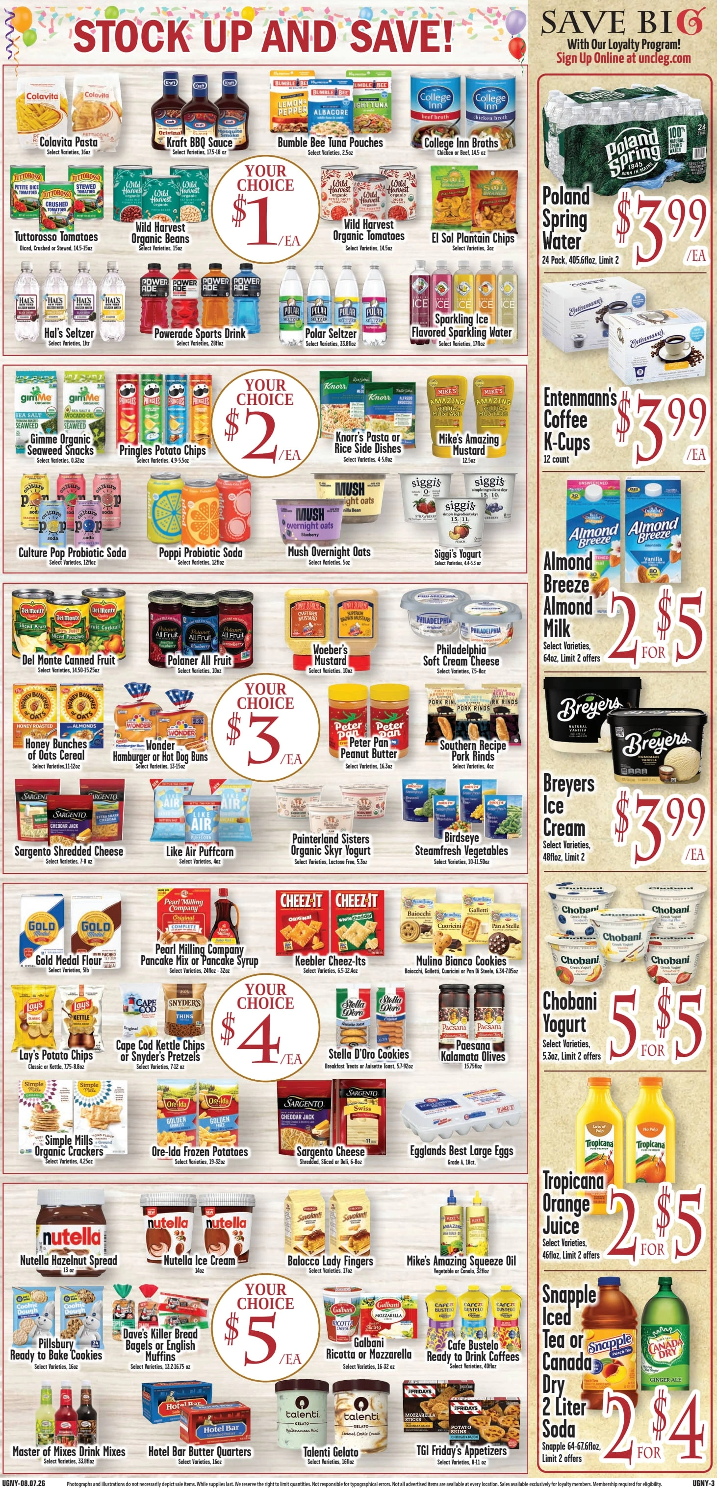 Uncle Giuseppe's Marketplace flyer page 3