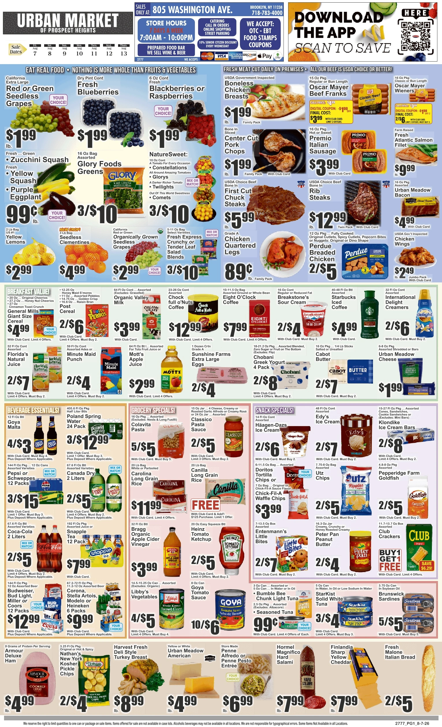 Urban Market flyer page 1