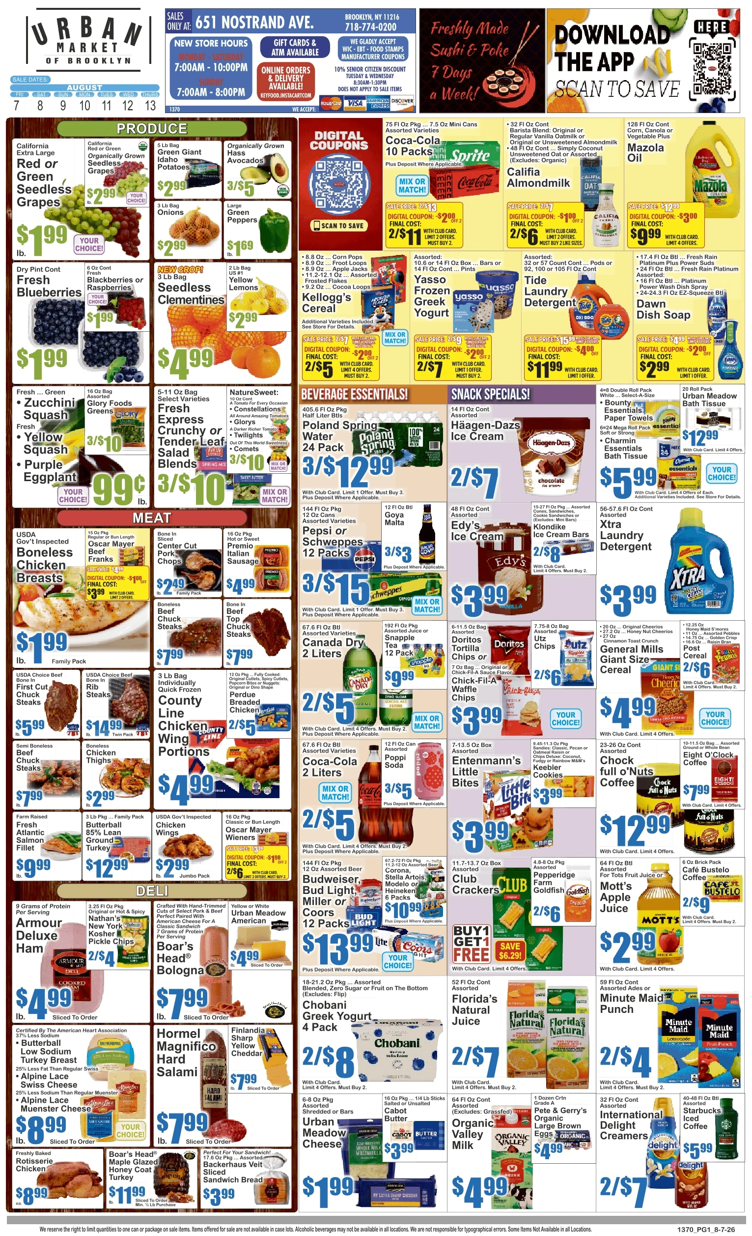 Urban Market flyer page 1